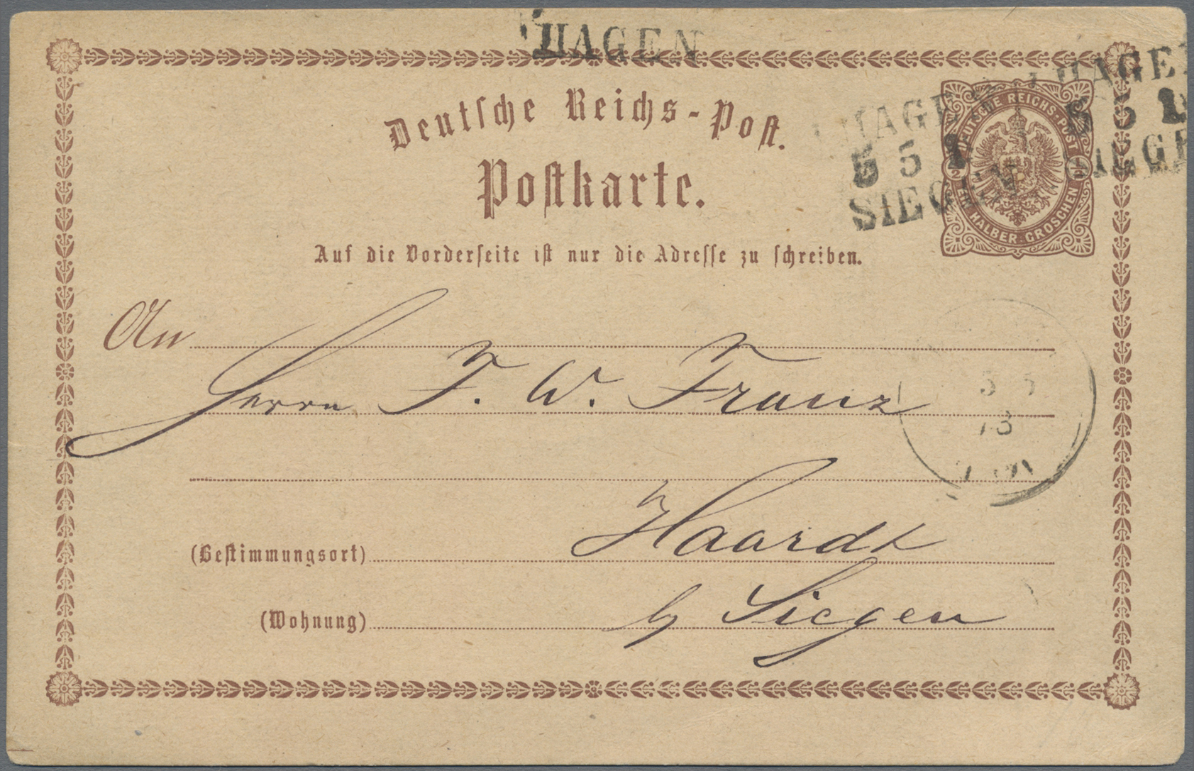 Lot 05481 - deutsches reich - bahnpost - Auktionshaus Christoph Gärtner GmbH & Co. KG 57th AUCTION - Day 3 Lot 05481 - deutsches reich - bahnpost - Auktionshaus Christoph Gärtner GmbH & Co. KG 57th AUCTION - Day 3