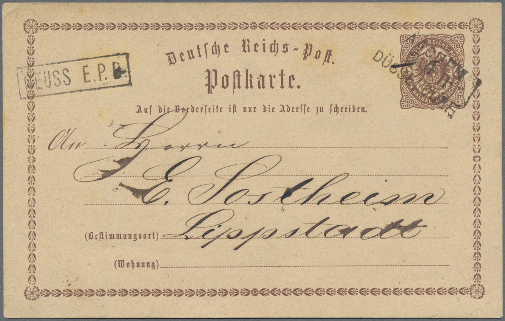 Lot 05413 - deutsches reich - bahnpost - Auktionshaus Christoph Gärtner GmbH & Co. KG 57th AUCTION - Day 3 Lot 05413 - deutsches reich - bahnpost - Auktionshaus Christoph Gärtner GmbH & Co. KG 57th AUCTION - Day 3