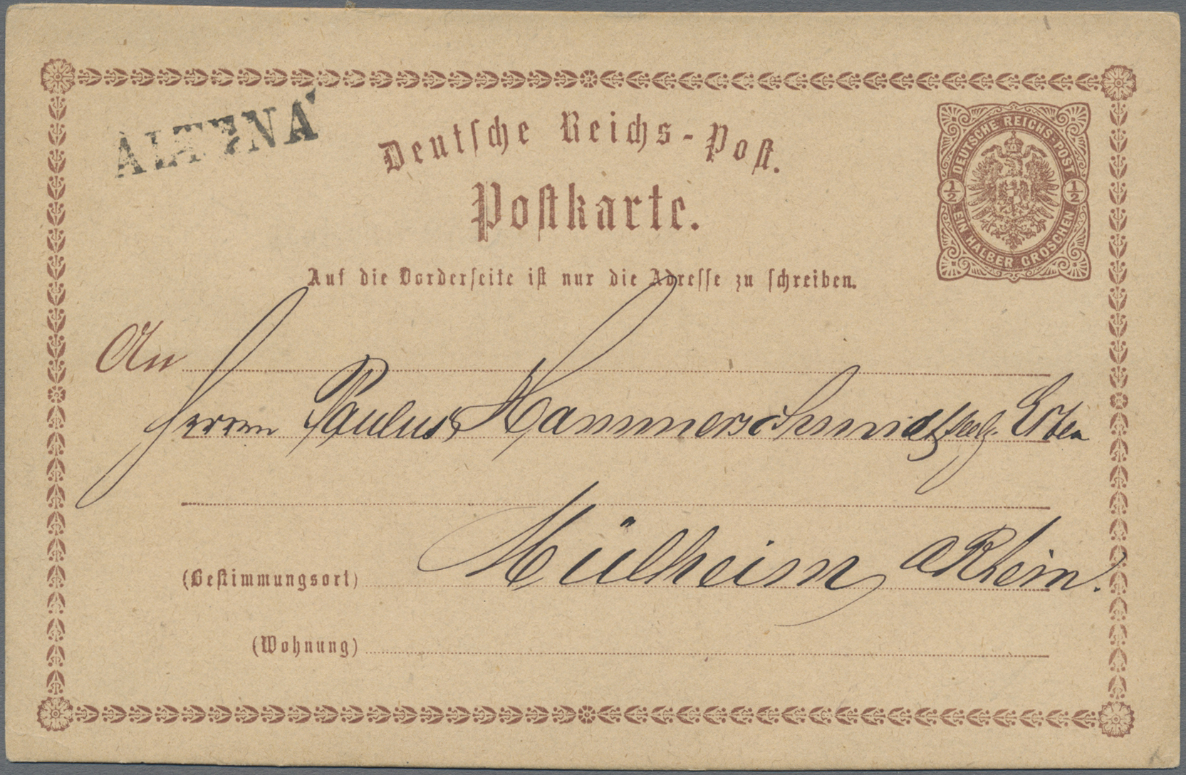 Lot 05416 - deutsches reich - bahnpost - Auktionshaus Christoph Gärtner GmbH & Co. KG 57th AUCTION - Day 3 Lot 05416 - deutsches reich - bahnpost - Auktionshaus Christoph Gärtner GmbH & Co. KG 57th AUCTION - Day 3