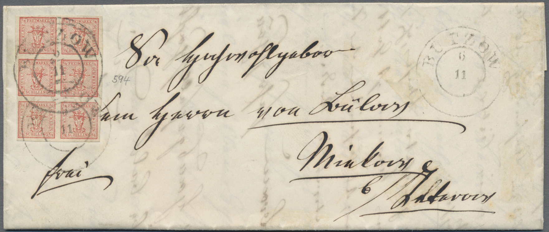 Lot 2079 - Mecklenburg-Schwerin - Marken und Briefe - Auktionshaus Edgar Mohrmann & Co. Internat. Briefmarken-Auktionen GmhH Auction #211 Lot 2079 - Mecklenburg-Schwerin - Marken und Briefe - Auktionshaus Edgar Mohrmann & Co. Internat. Briefmarken-Auktionen GmhH Auction #211