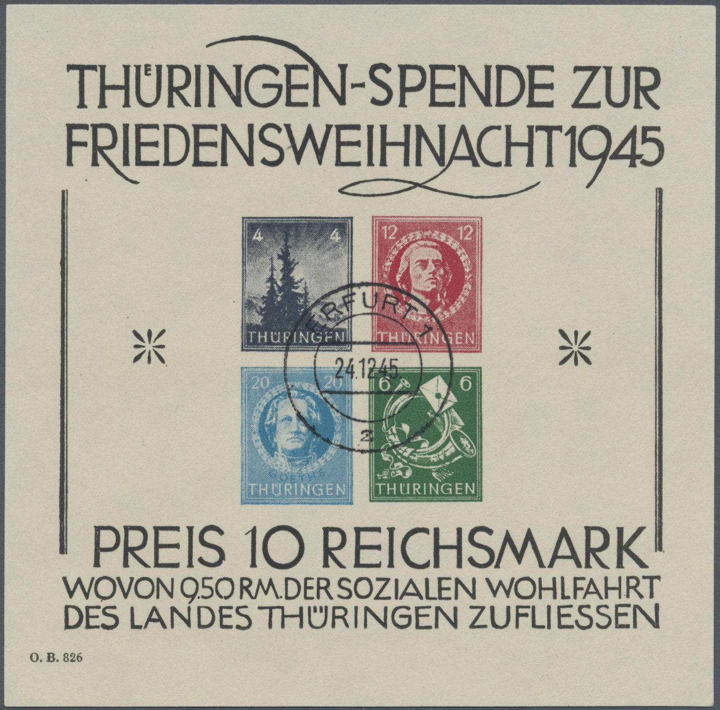 Lot 1857 - Sowjetische Zone - Thüringen - Auction #211 Lot 1857 - Sowjetische Zone - Thüringen - Auction #211