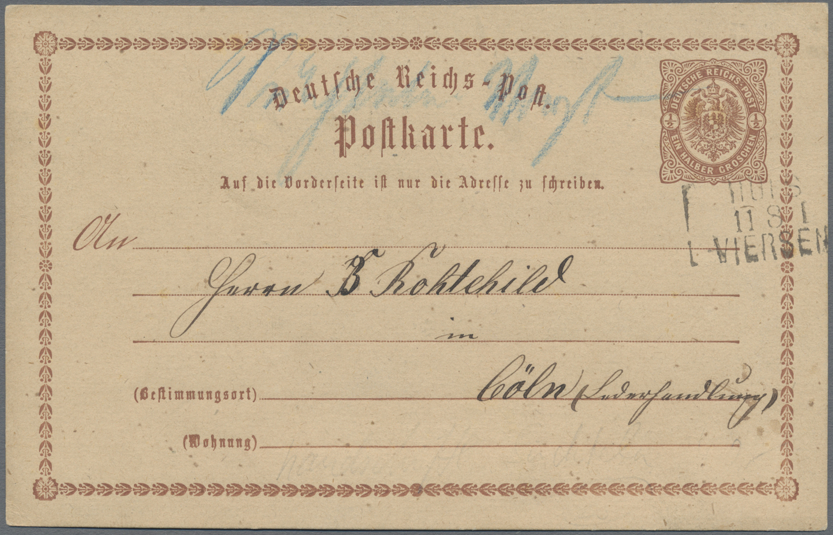 Lot 05486 - deutsches reich - bahnpost - Auktionshaus Christoph Gärtner GmbH & Co. KG 57th AUCTION - Day 3 Lot 05486 - deutsches reich - bahnpost - Auktionshaus Christoph Gärtner GmbH & Co. KG 57th AUCTION - Day 3
