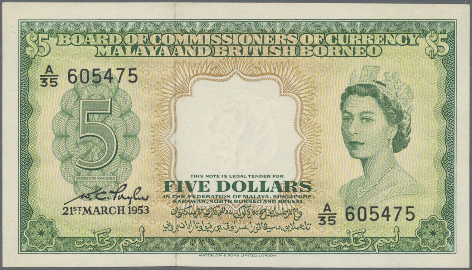 Lot 01495 - Malaya & British Borneo | Banknoten - Auktionshaus Christoph Gärtner GmbH & Co. KG 58th AUCTION - Day 1 Lot 01495 - Malaya & British Borneo | Banknoten - Auktionshaus Christoph Gärtner GmbH & Co. KG 58th AUCTION - Day 1