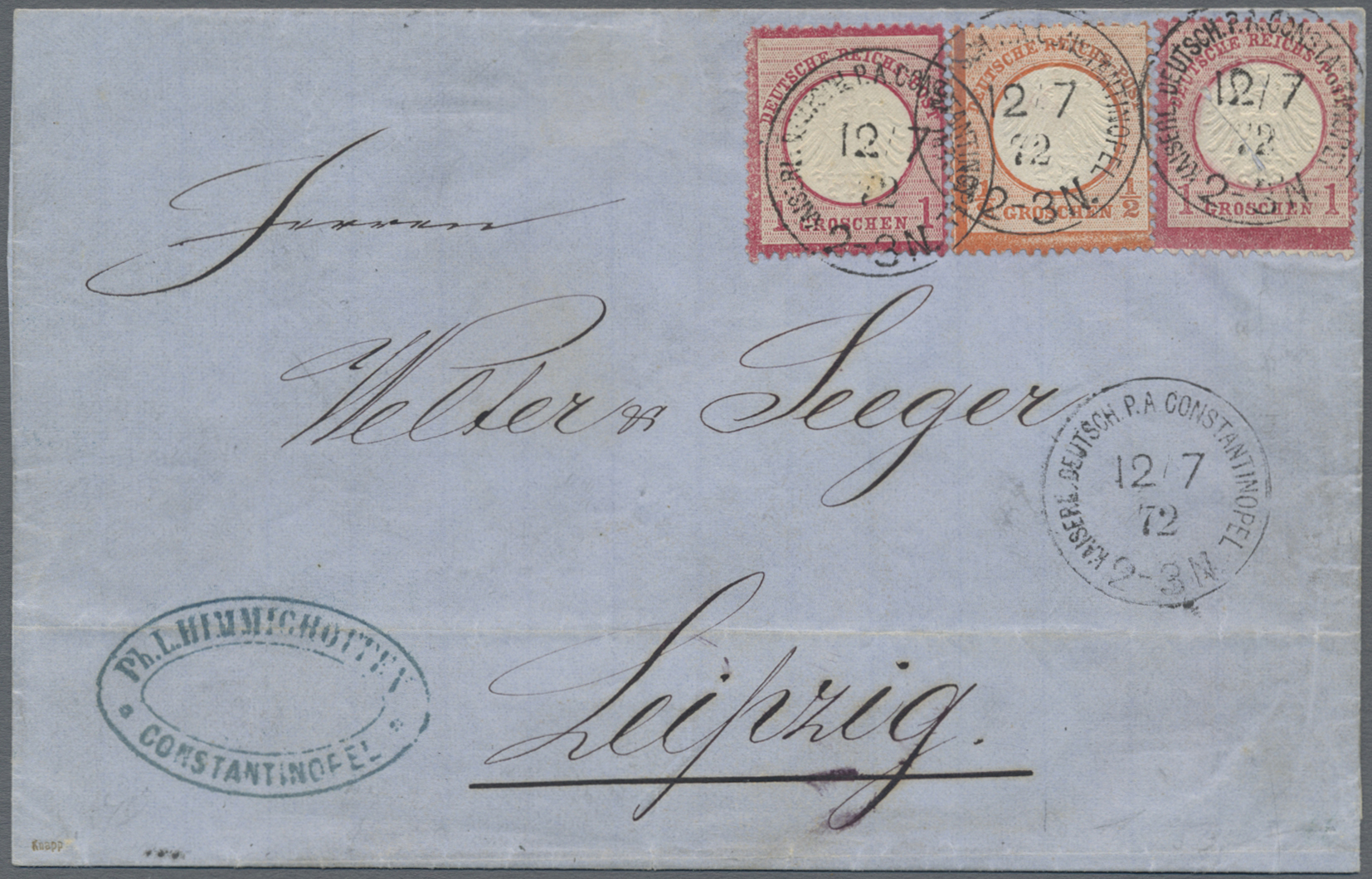 Lot 05459 - deutsche post in der türkei - vorläufer - Auktionshaus Christoph Gärtner GmbH & Co. KG 58th AUCTION - Day 2 Lot 05459 - deutsche post in der türkei - vorläufer - Auktionshaus Christoph Gärtner GmbH & Co. KG 58th AUCTION - Day 2