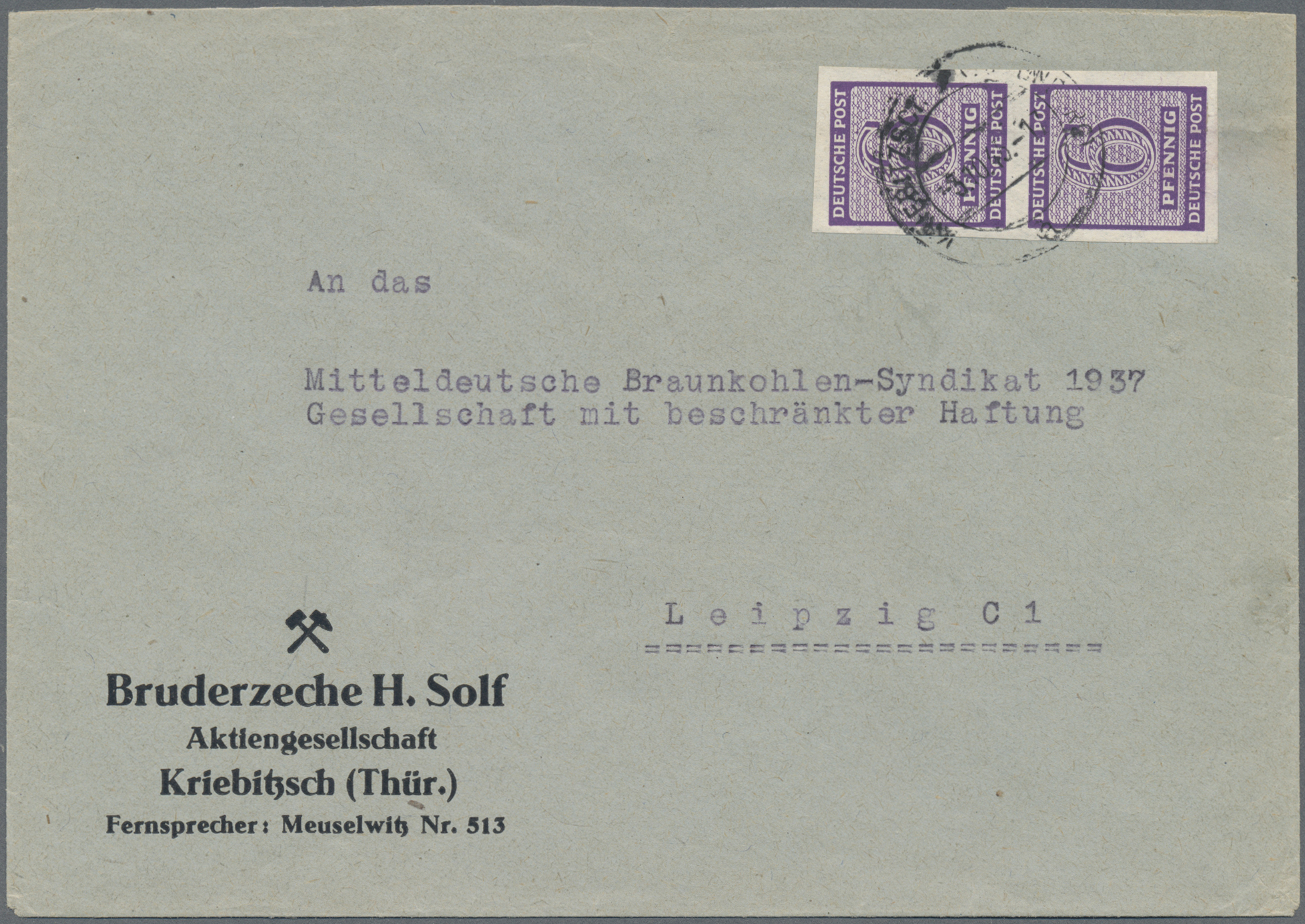 Lot 06267 - Sowjetische Zone - West-Sachsen - Auktionshaus Christoph Gärtner GmbH & Co. KG 58th AUCTION - Day 2 Lot 06267 - Sowjetische Zone - West-Sachsen - Auktionshaus Christoph Gärtner GmbH & Co. KG 58th AUCTION - Day 2