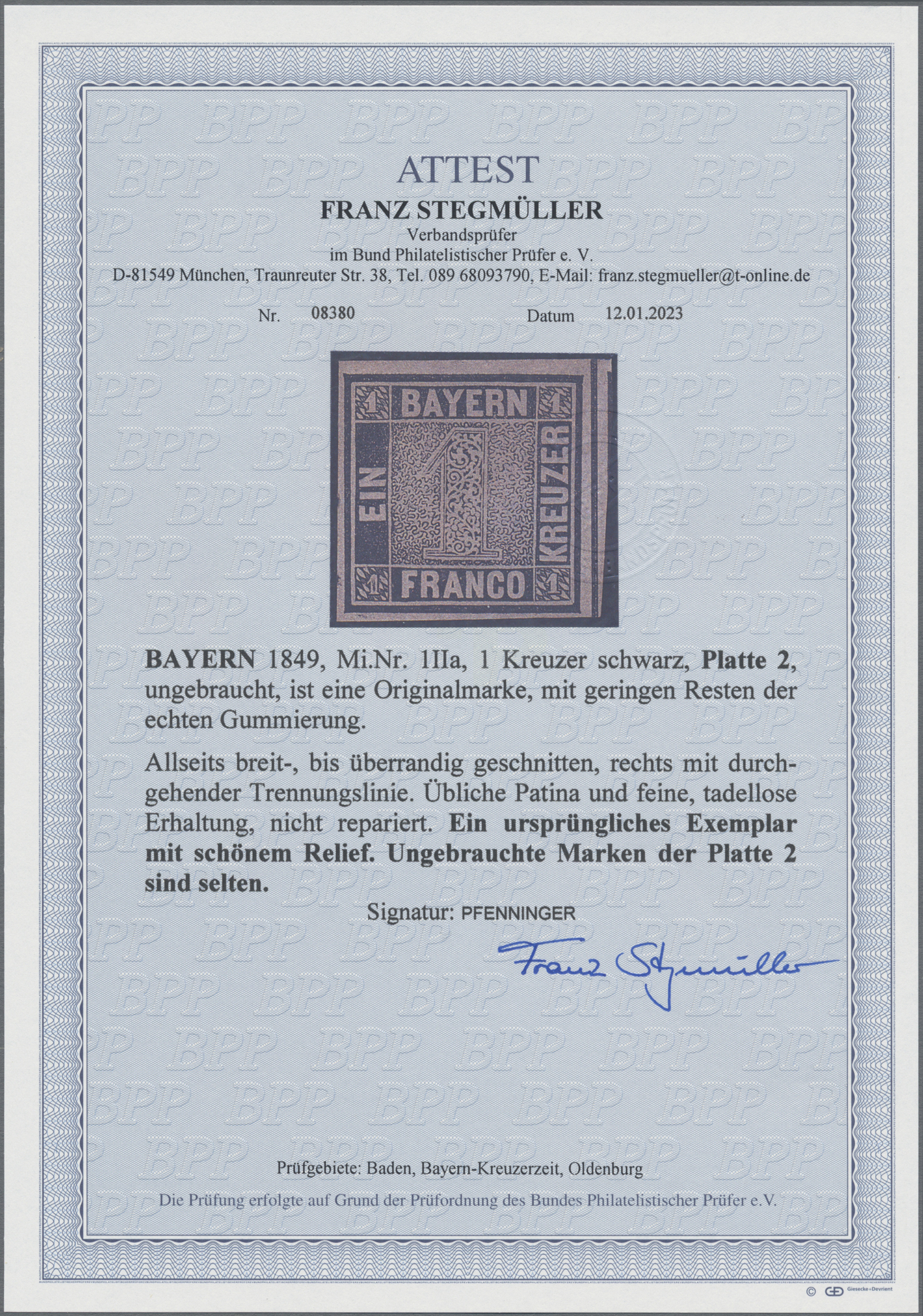 Lot 04511 - Bayern - Marken und Briefe  -  Auktionshaus Christoph Gärtner GmbH & Co. KG 56th AUCTION - Day 3