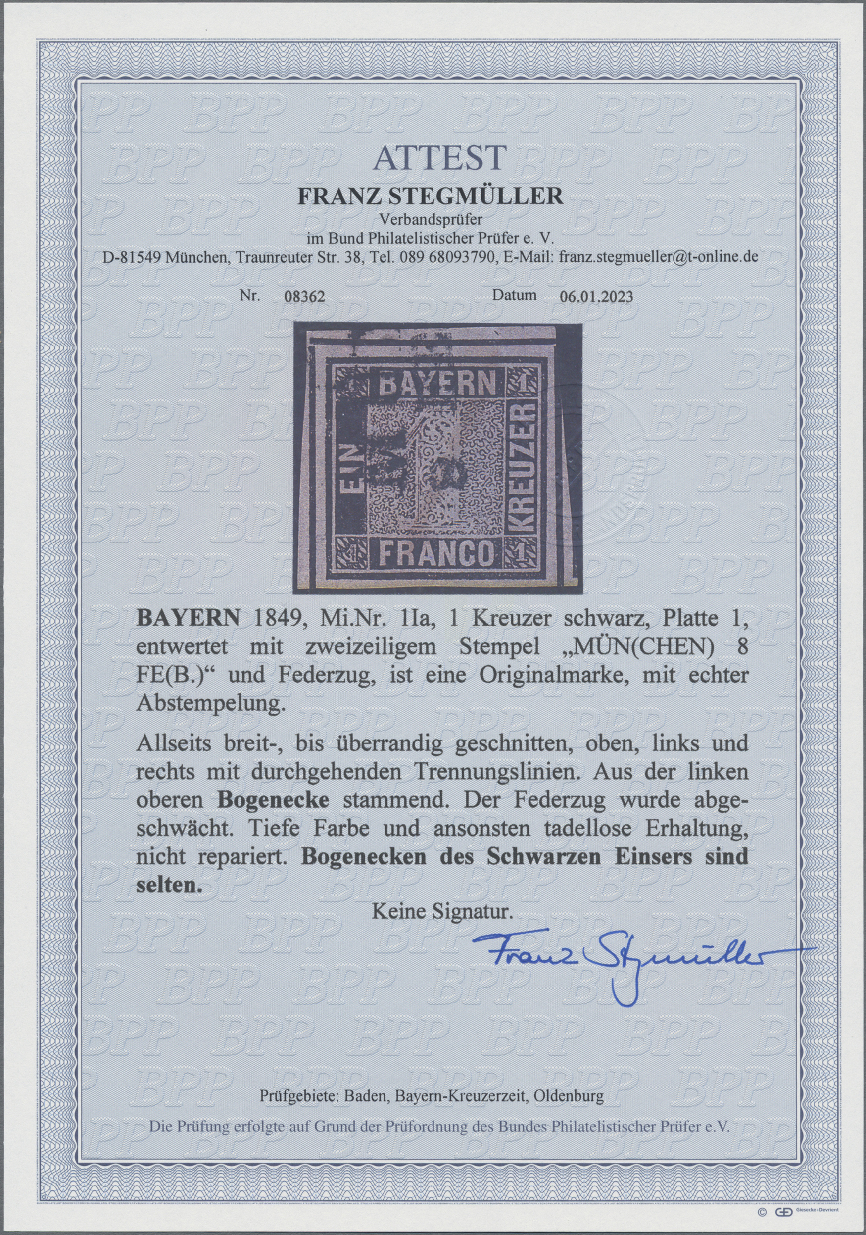 Lot 04510 - Bayern - Marken und Briefe  -  Auktionshaus Christoph Gärtner GmbH & Co. KG 56th AUCTION - Day 3