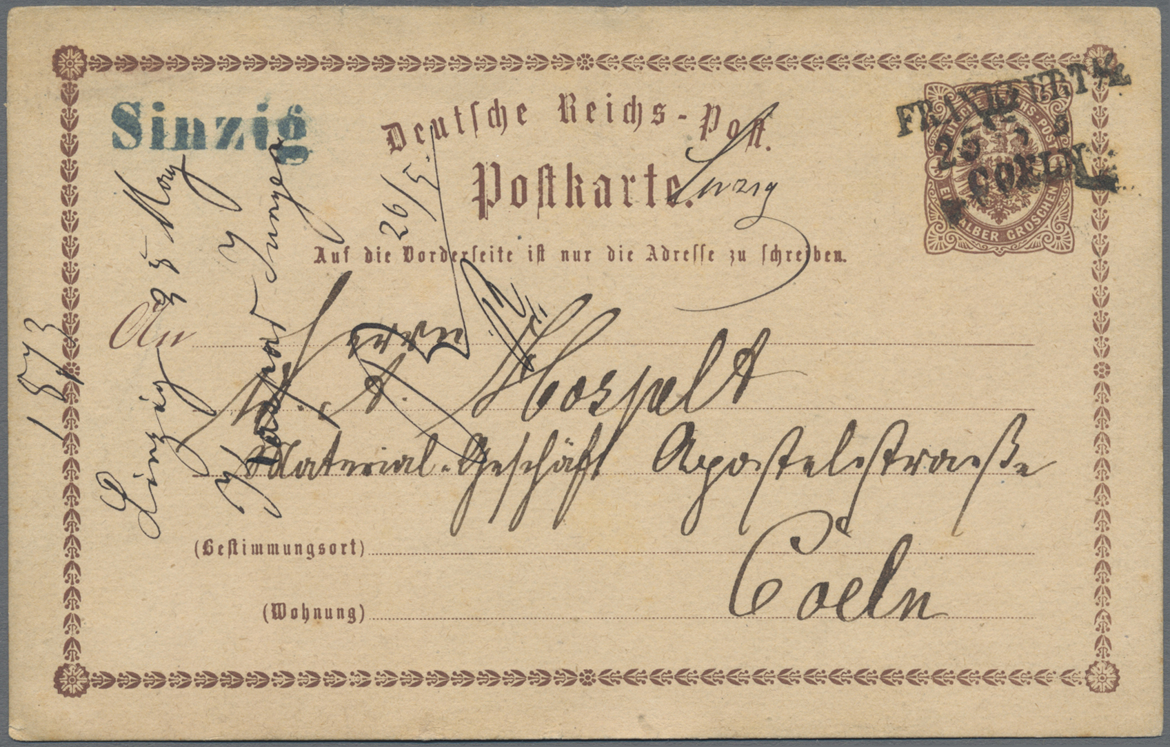 Lot 05460 - deutsches reich - bahnpost - Auktionshaus Christoph Gärtner GmbH & Co. KG 57th AUCTION - Day 3 Lot 05460 - deutsches reich - bahnpost - Auktionshaus Christoph Gärtner GmbH & Co. KG 57th AUCTION - Day 3