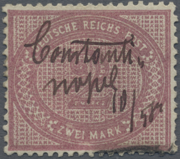 Lot 05175 - deutsche post in der türkei - vorläufer  -  Auktionshaus Christoph Gärtner GmbH & Co. KG 56th AUCTION - Day 3