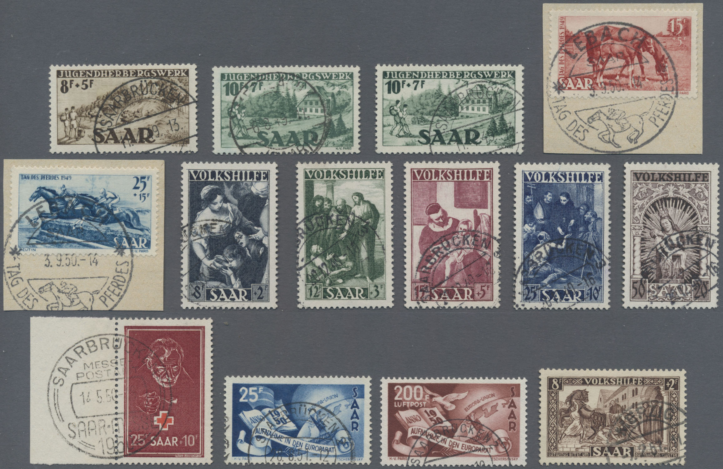 Lot 11745 - Saarland (1947/56) - Auktionshaus Christoph Gärtner GmbH & Co. KG 57th AUCTION - Day 5 Lot 11745 - Saarland (1947/56) - Auktionshaus Christoph Gärtner GmbH & Co. KG 57th AUCTION - Day 5