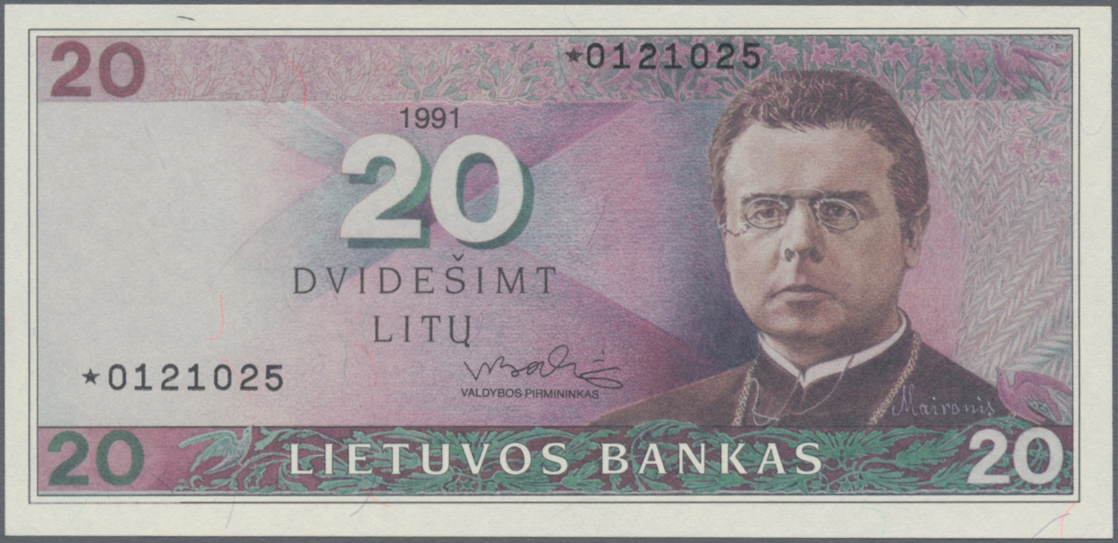 Lot 00437 - Lithuania / Litauen | Banknoten - Auktionshaus Christoph Gärtner GmbH & Co. KG 56th AUCTION - Day 1 Lot 00437 - Lithuania / Litauen | Banknoten - Auktionshaus Christoph Gärtner GmbH & Co. KG 56th AUCTION - Day 1
