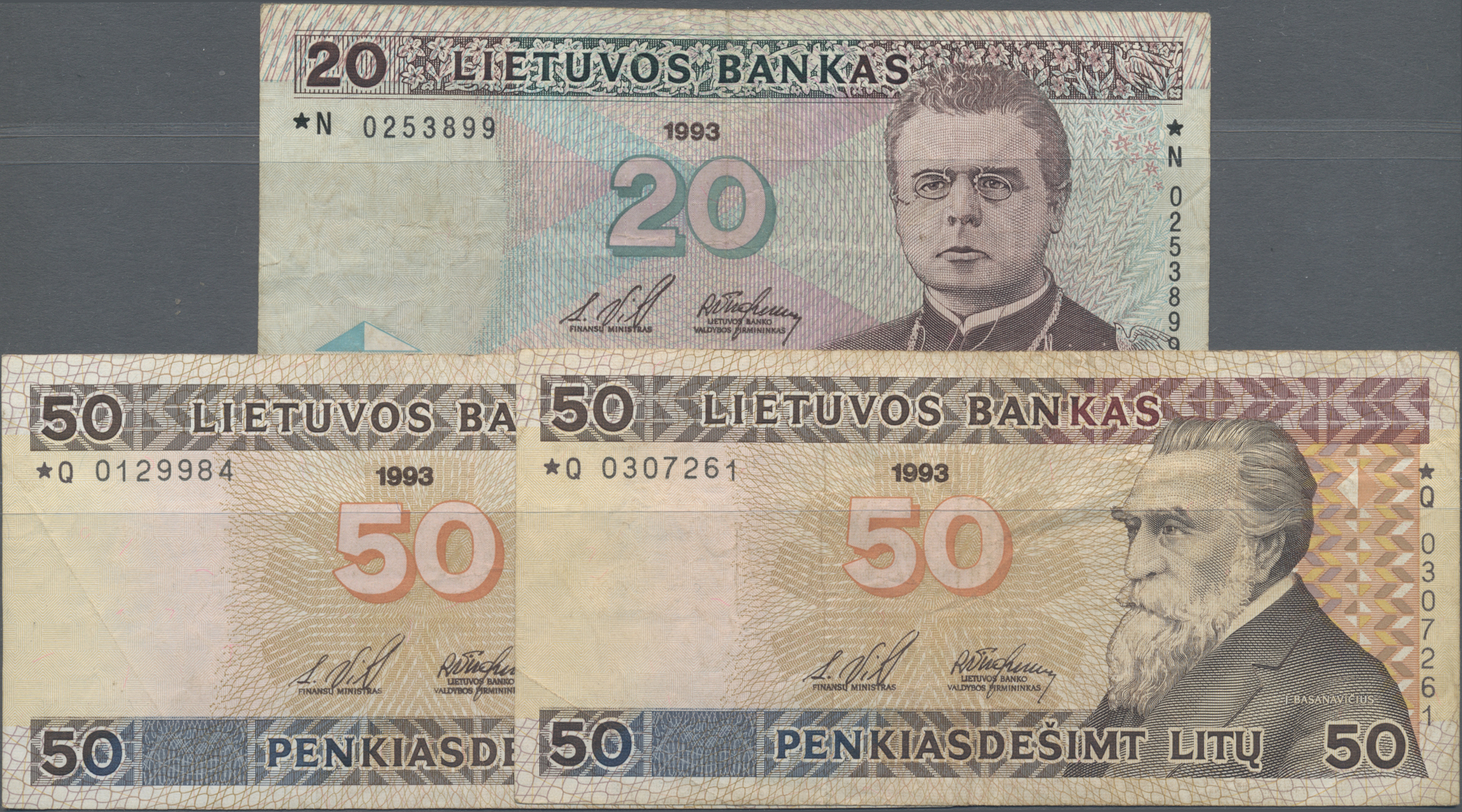 Lot 00440 - Lithuania / Litauen | Banknoten - Auktionshaus Christoph Gärtner GmbH & Co. KG 56th AUCTION - Day 1 Lot 00440 - Lithuania / Litauen | Banknoten - Auktionshaus Christoph Gärtner GmbH & Co. KG 56th AUCTION - Day 1
