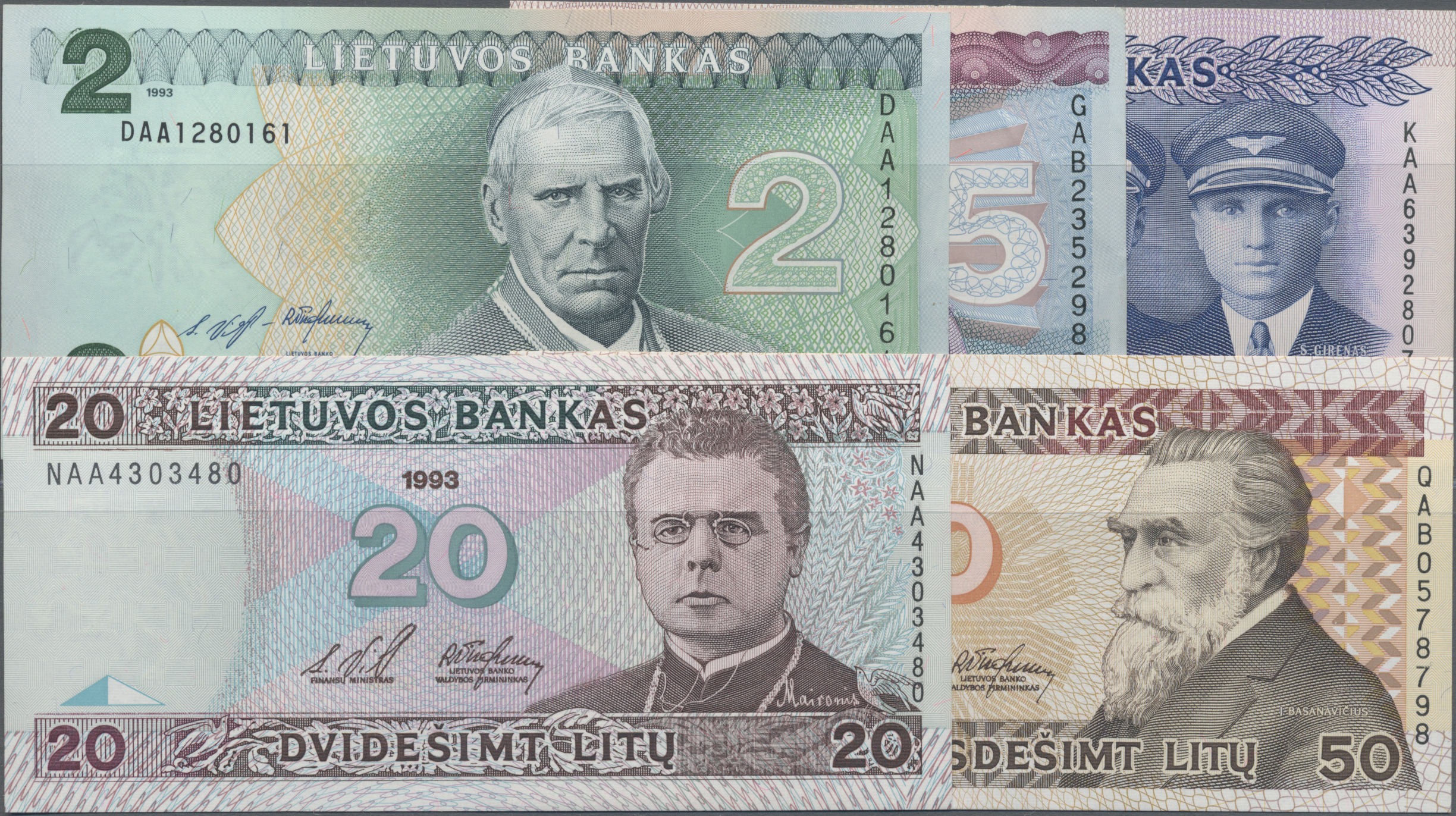 Lot 00439 - Lithuania / Litauen | Banknoten - Auktionshaus Christoph Gärtner GmbH & Co. KG 56th AUCTION - Day 1 Lot 00439 - Lithuania / Litauen | Banknoten - Auktionshaus Christoph Gärtner GmbH & Co. KG 56th AUCTION - Day 1