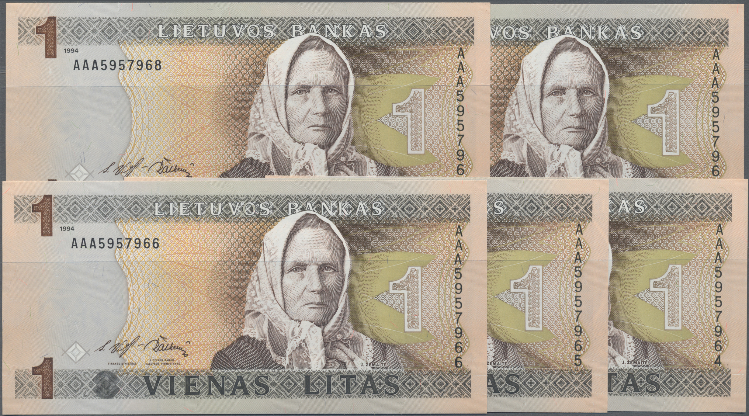 Lot 00438 - Lithuania / Litauen | Banknoten - Auktionshaus Christoph Gärtner GmbH & Co. KG 56th AUCTION - Day 1 Lot 00438 - Lithuania / Litauen | Banknoten - Auktionshaus Christoph Gärtner GmbH & Co. KG 56th AUCTION - Day 1