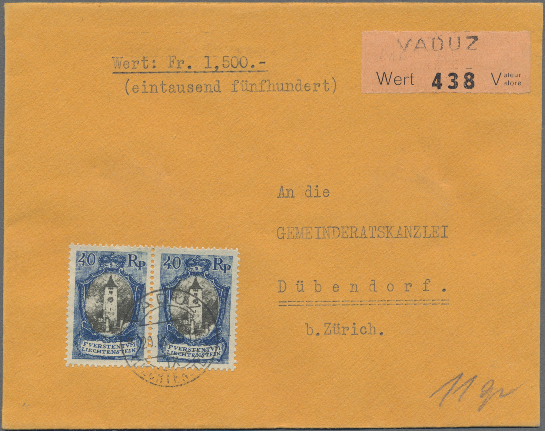 Lot 02973 - Liechtenstein  -  Auktionshaus Christoph Gärtner GmbH & Co. KG 58th AUCTION - Day 2