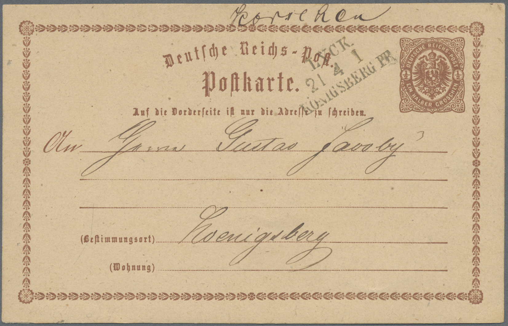 Lot 05497 - deutsches reich - bahnpost - Auktionshaus Christoph Gärtner GmbH & Co. KG 57th AUCTION - Day 3 Lot 05497 - deutsches reich - bahnpost - Auktionshaus Christoph Gärtner GmbH & Co. KG 57th AUCTION - Day 3