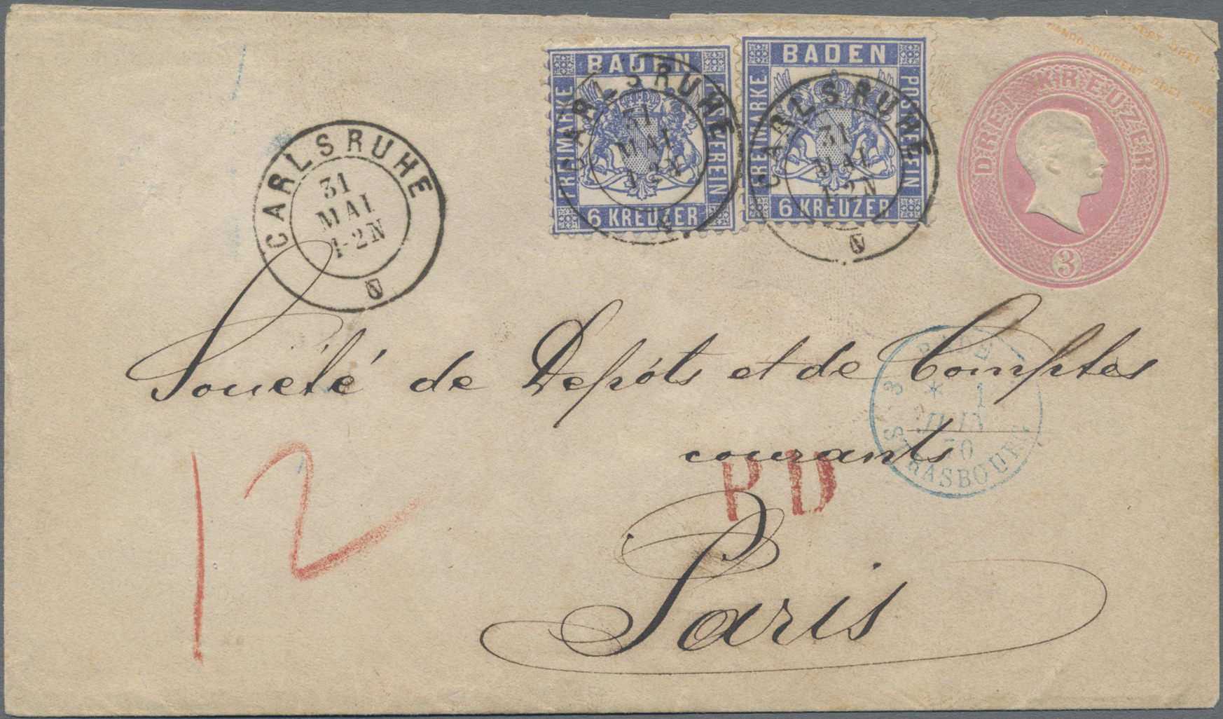 Lot 04058 - Baden - Ganzsachen  -  Auktionshaus Christoph Gärtner GmbH & Co. KG 58th AUCTION - Day 2