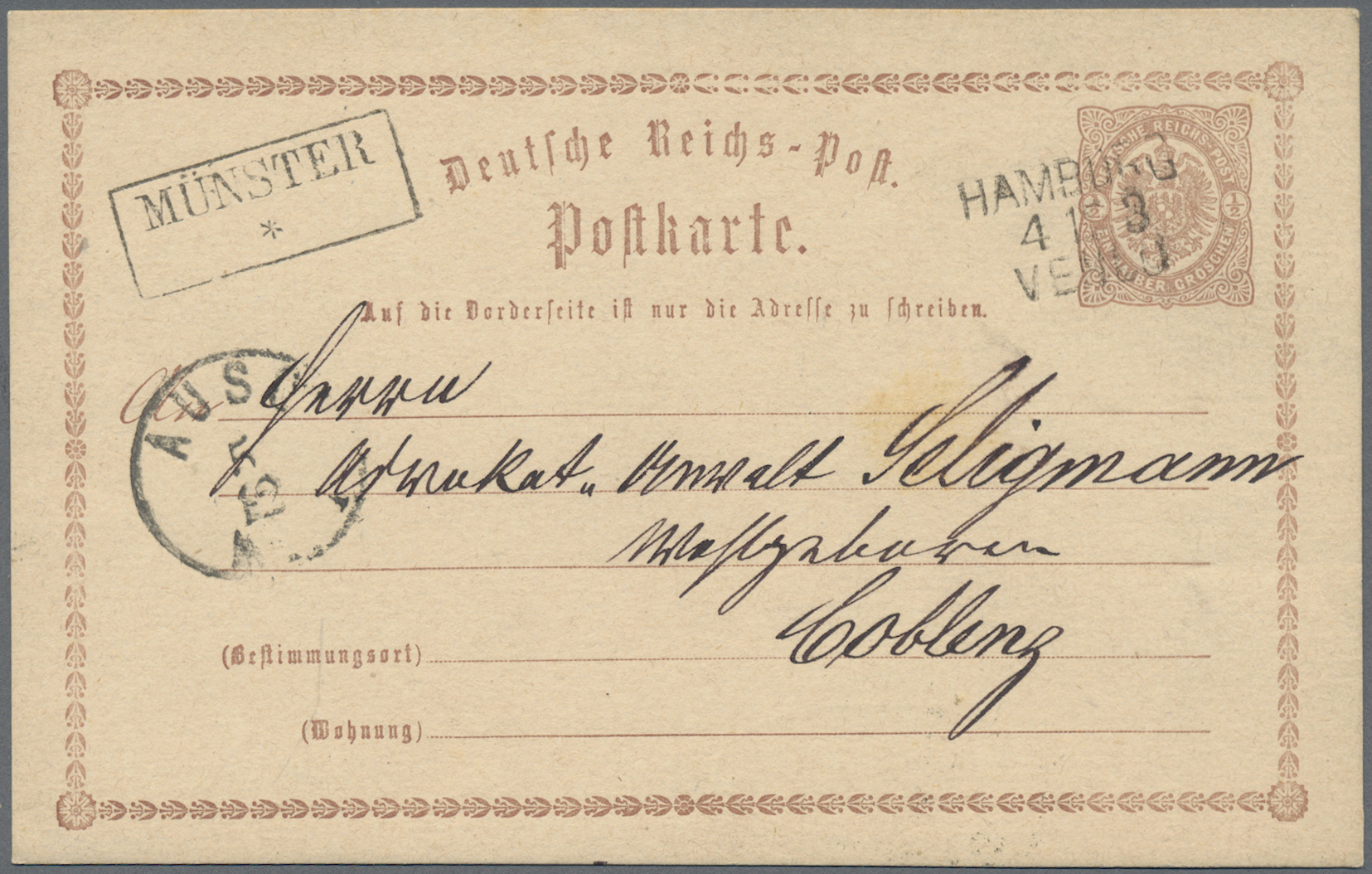 Lot 05473 - deutsches reich - bahnpost - Auktionshaus Christoph Gärtner GmbH & Co. KG 57th AUCTION - Day 3 Lot 05473 - deutsches reich - bahnpost - Auktionshaus Christoph Gärtner GmbH & Co. KG 57th AUCTION - Day 3
