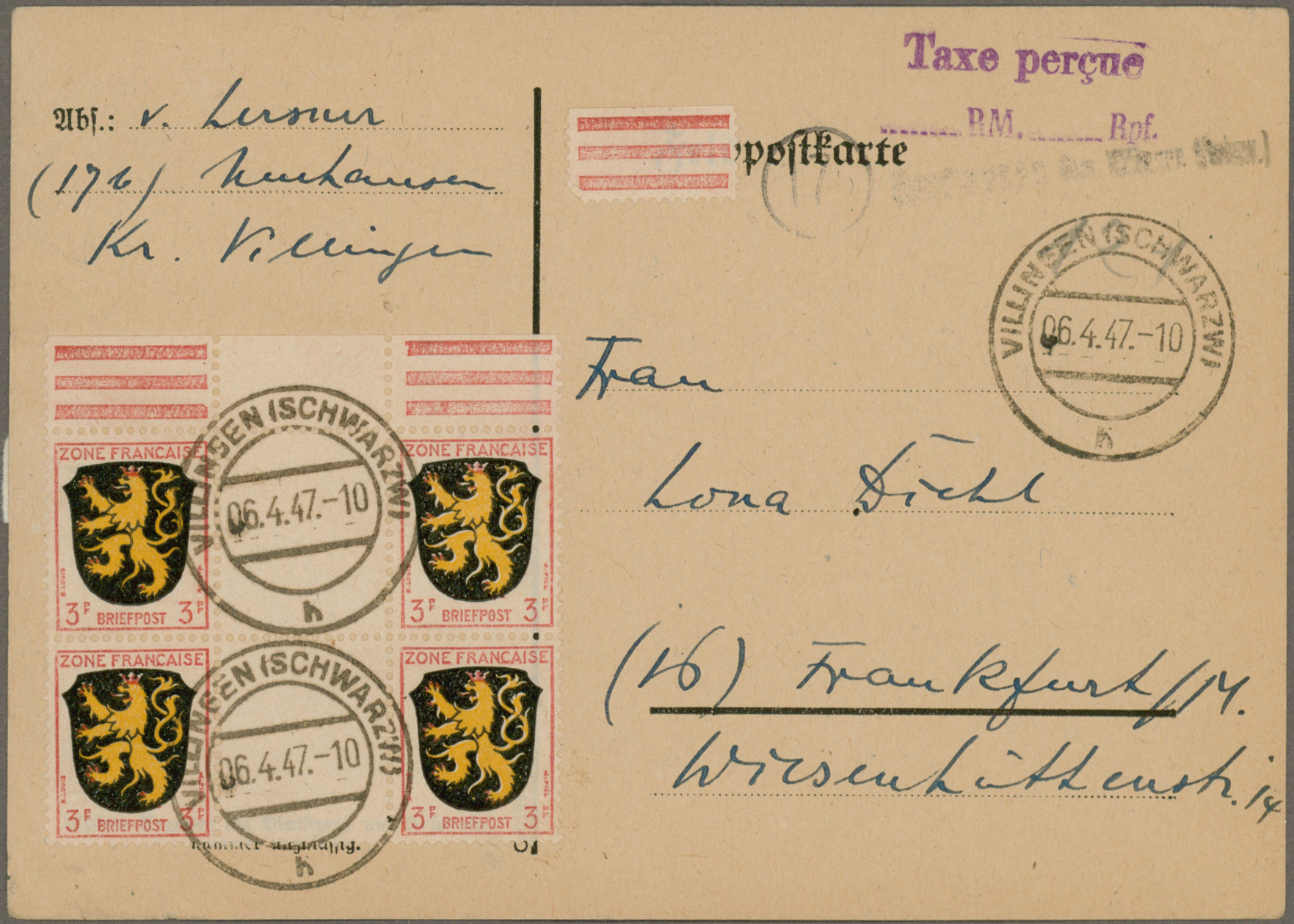 Lot 11704 - französische zone  -  Auktionshaus Christoph Gärtner GmbH & Co. KG 57th AUCTION - Day 5