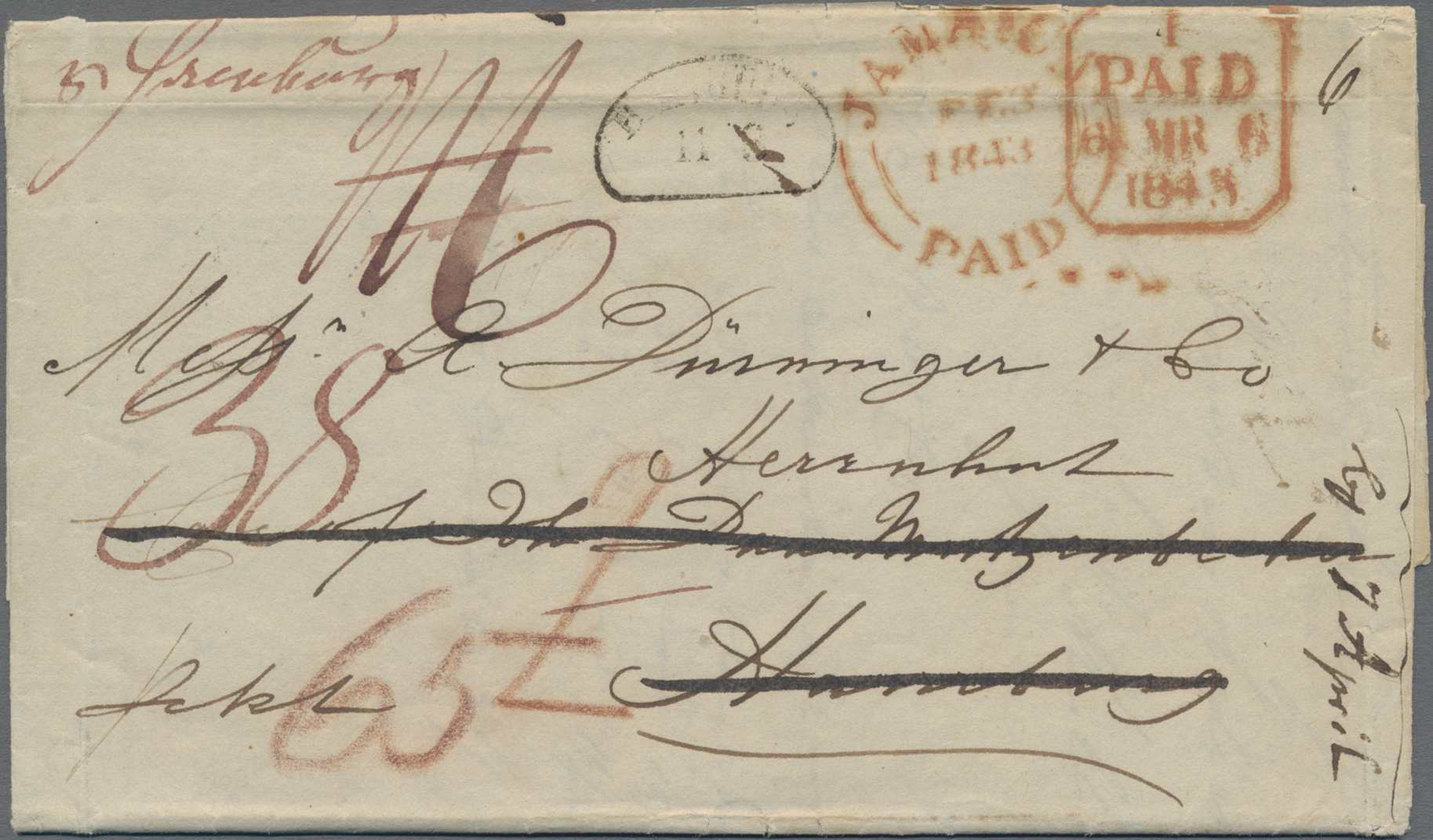 Lot 02894 - Hamburg - Frühe Post - Auktionshaus Christoph Gärtner GmbH & Co. KG 53rd AUCTION - Day 3 Germany Lot 02894 - Hamburg - Frühe Post - Auktionshaus Christoph Gärtner GmbH & Co. KG 53rd AUCTION - Day 3 Germany