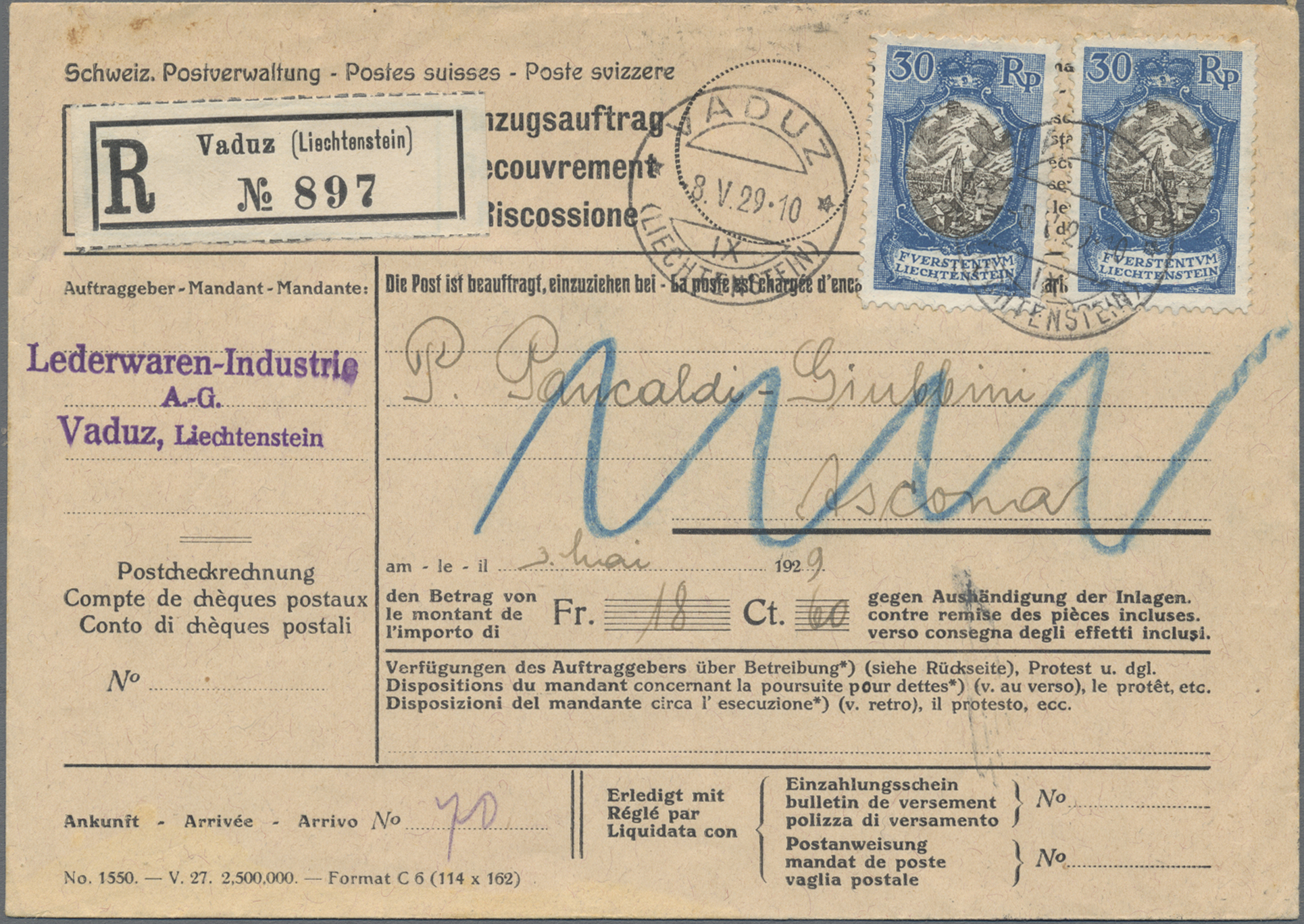 Lot 02976 - Liechtenstein  -  Auktionshaus Christoph Gärtner GmbH & Co. KG 58th AUCTION - Day 2