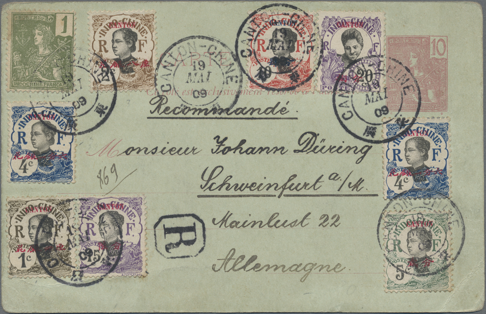 Lot 07228 - Französisch-Indochina - P.O. Südchina - Canton (Guangzhou)  -  Auktionshaus Christoph Gärtner GmbH & Co. KG 58th AUCTION - Day 3