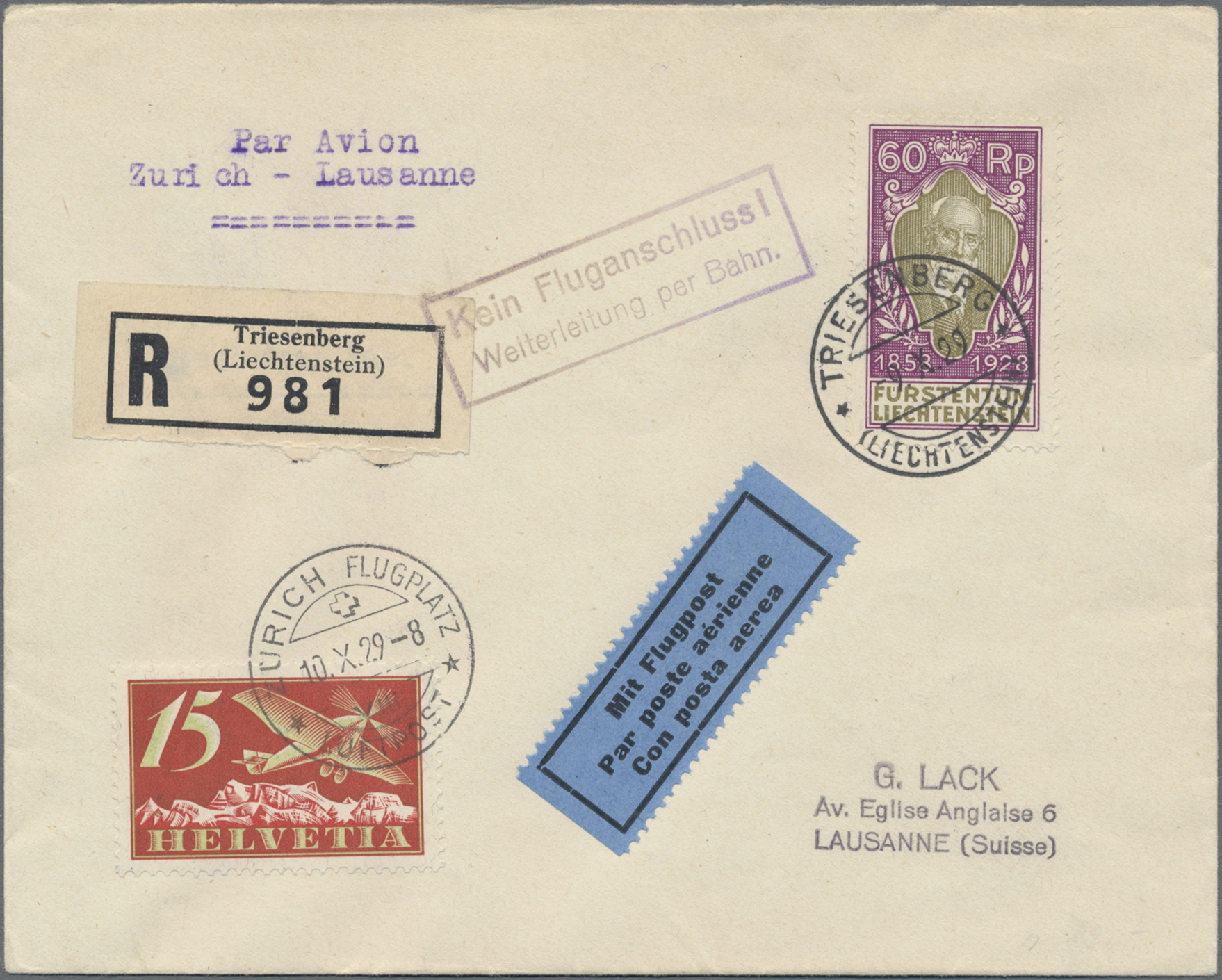 Lot 02986 - Liechtenstein  -  Auktionshaus Christoph Gärtner GmbH & Co. KG 58th AUCTION - Day 2