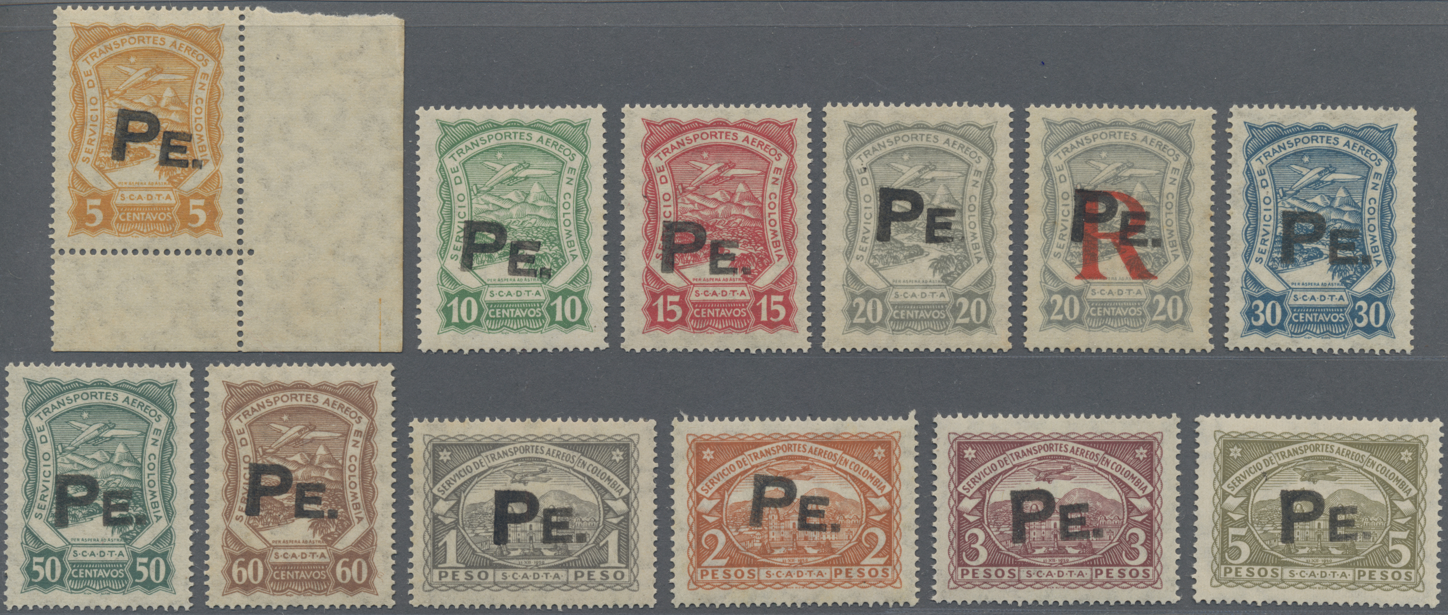 Lot 03136 - SCADTA - Länder-Aufdrucke - Auktionshaus Christoph Gärtner GmbH & Co. KG 55th AUCTION - Day 2 Lot 03136 - SCADTA - Länder-Aufdrucke - Auktionshaus Christoph Gärtner GmbH & Co. KG 55th AUCTION - Day 2