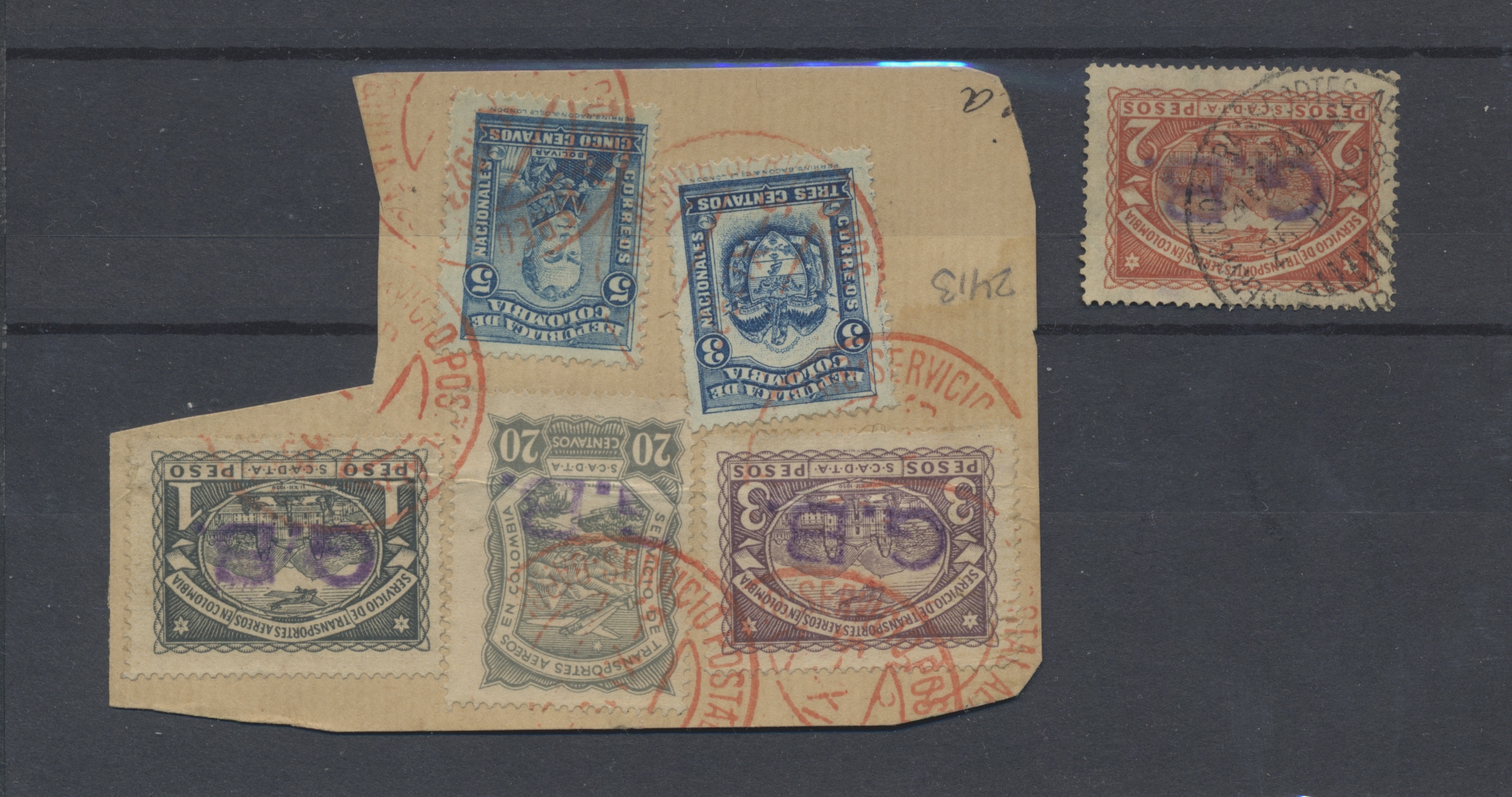 Lot 07816 - SCADTA - Länder-Aufdrucke  -  Auktionshaus Christoph Gärtner GmbH & Co. KG 55th AUCTION - Day 4