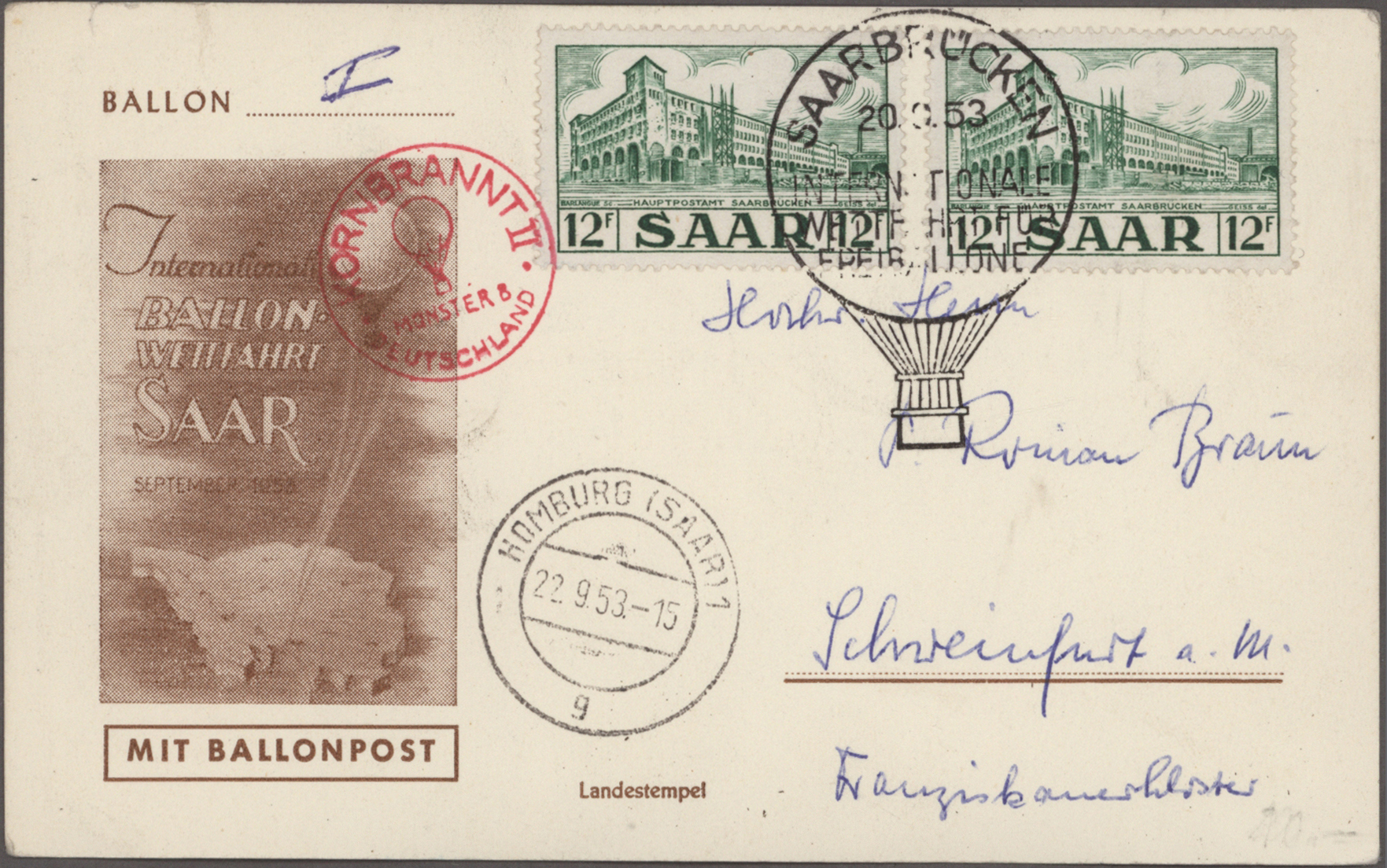 Lot 15114 - französische zone - Auktionshaus Christoph Gärtner GmbH & Co. KG 58th AUCTION - Day 5 Lot 15114 - französische zone - Auktionshaus Christoph Gärtner GmbH & Co. KG 58th AUCTION - Day 5