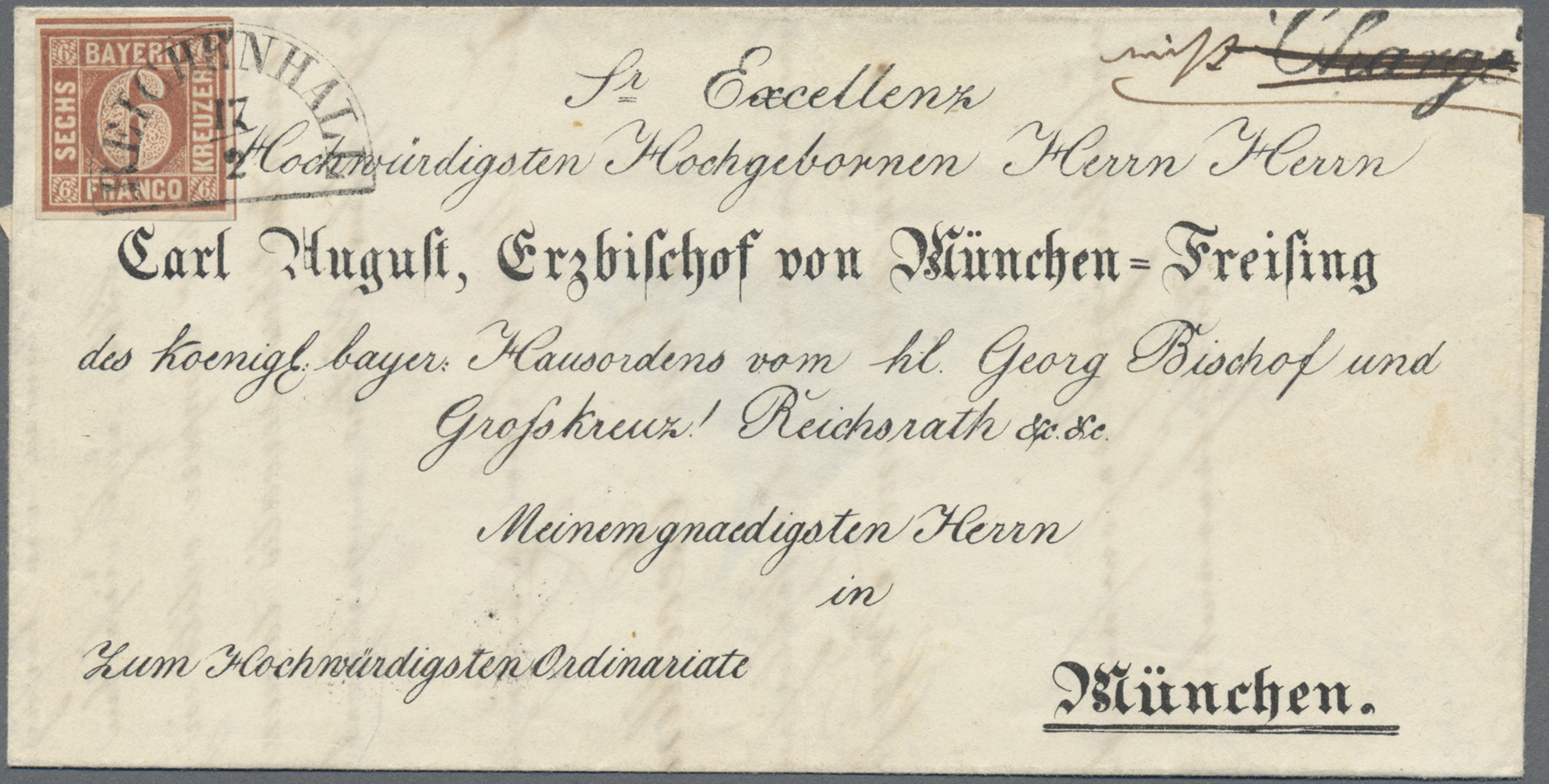 Lot 04532 - Bayern - Marken und Briefe - Auktionshaus Christoph Gärtner GmbH & Co. KG 57th AUCTION - Day 3 Lot 04532 - Bayern - Marken und Briefe - Auktionshaus Christoph Gärtner GmbH & Co. KG 57th AUCTION - Day 3