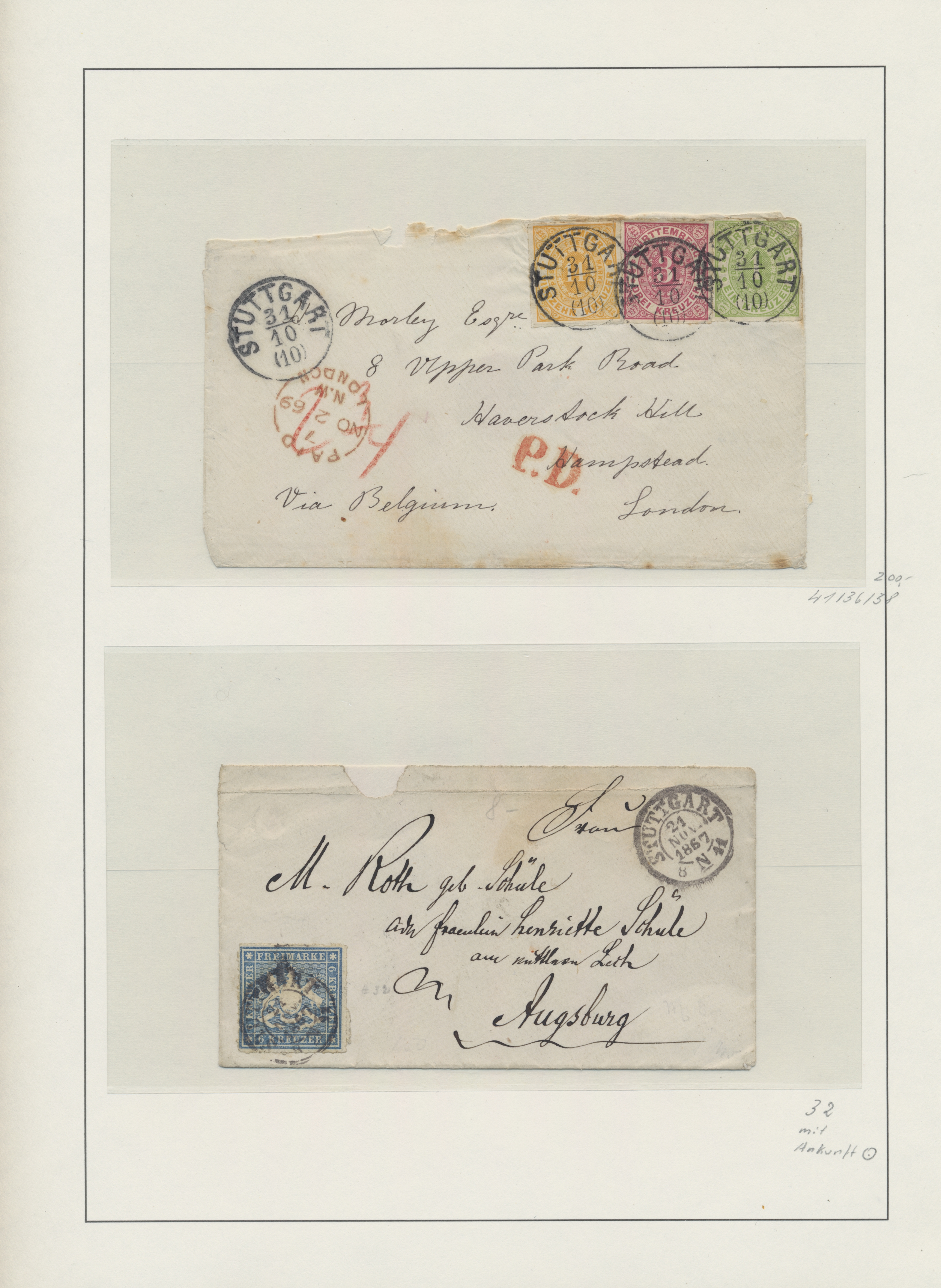Lot 2055 - altdeutschland - Auktionshaus Edgar Mohrmann & Co. Internat. Briefmarken-Auktionen GmhH Auction #211 Lot 2055 - altdeutschland - Auktionshaus Edgar Mohrmann & Co. Internat. Briefmarken-Auktionen GmhH Auction #211