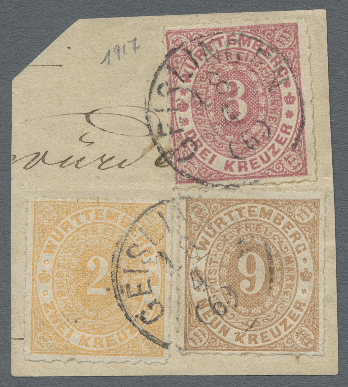 Lot 623 - Württemberg - Marken und Briefe - Auktionshaus Edgar Mohrmann & Co. Internat. Briefmarken-Auktionen GmhH Auction #211 Lot 623 - Württemberg - Marken und Briefe - Auktionshaus Edgar Mohrmann & Co. Internat. Briefmarken-Auktionen GmhH Auction #211