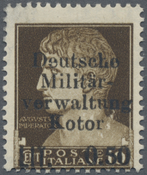 Lot 06092 - Dt. Besetzung II WK - Kotor - Auktionshaus Christoph Gärtner GmbH & Co. KG 57th AUCTION - Day 3 Lot 06092 - Dt. Besetzung II WK - Kotor - Auktionshaus Christoph Gärtner GmbH & Co. KG 57th AUCTION - Day 3