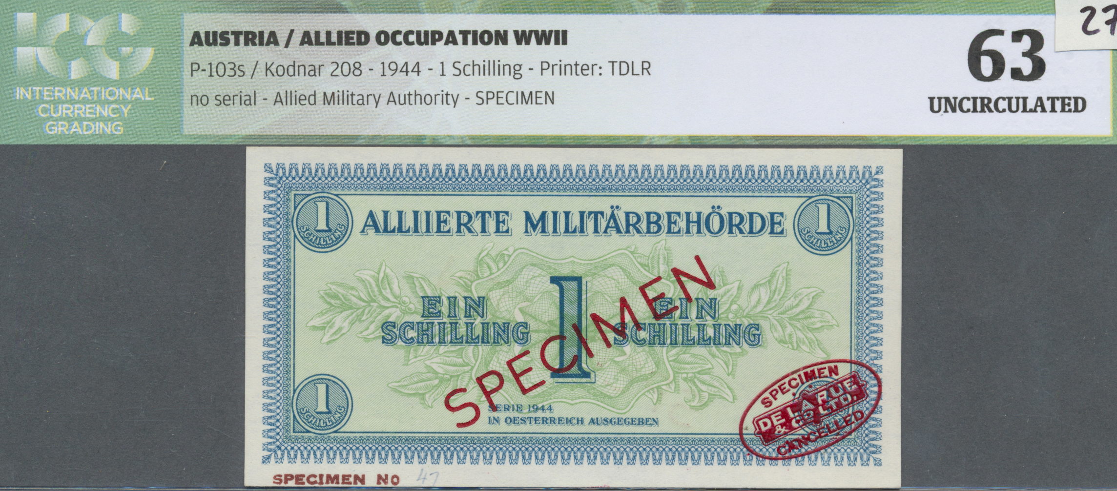 Stamp Auction Austria Osterreich Banknoten Bank Notes