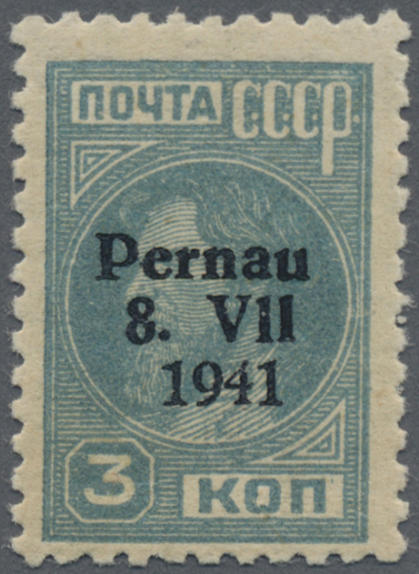 Lot 06071 - Dt. Besetzung II WK - Estland - Pernau (Pärnu) - Auktionshaus Christoph Gärtner GmbH & Co. KG 57th AUCTION - Day 3 Lot 06071 - Dt. Besetzung II WK - Estland - Pernau (Pärnu) - Auktionshaus Christoph Gärtner GmbH & Co. KG 57th AUCTION - Day 3