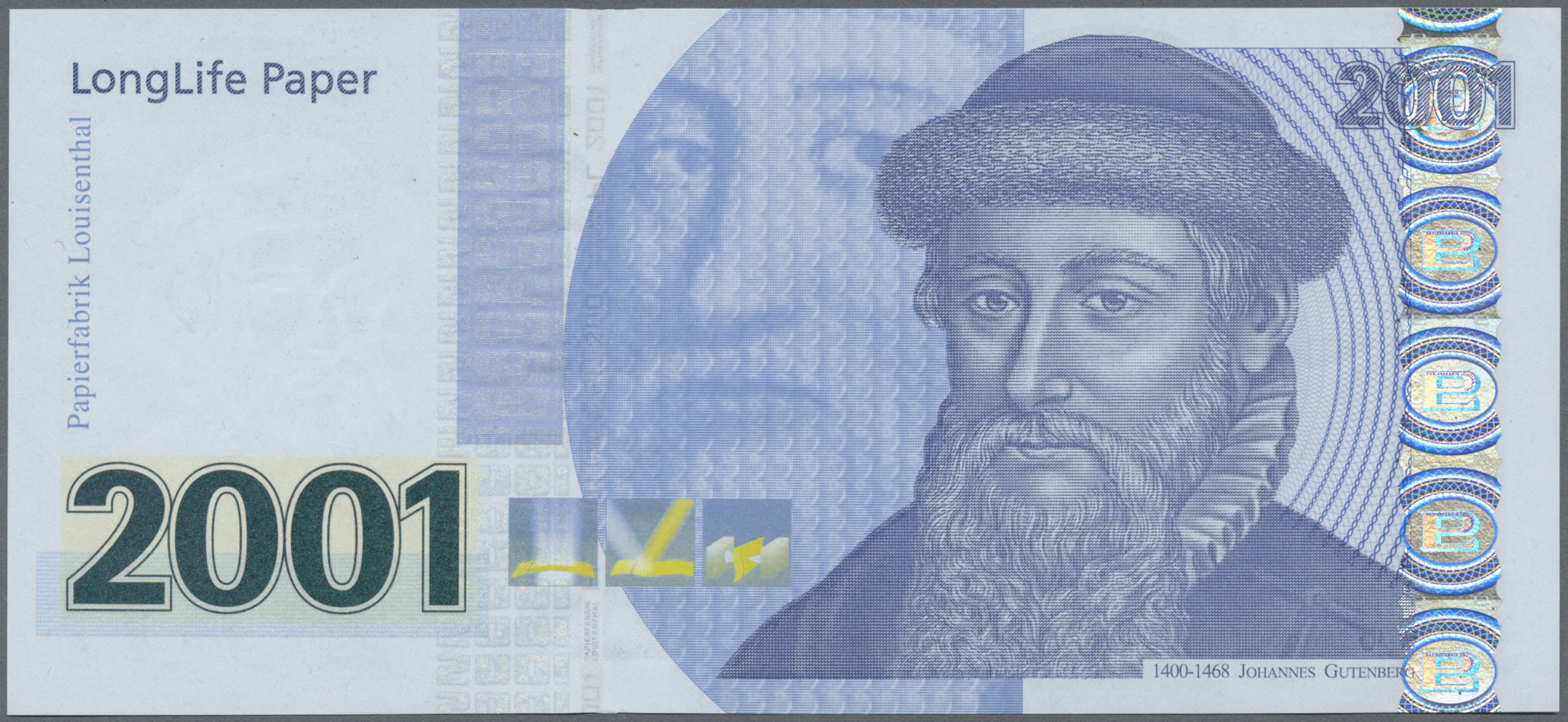 Lot 02950 - Testbanknoten | Banknoten  -  Auktionshaus Christoph Gärtner GmbH & Co. KG Sale #45 Banknotes Worldwide