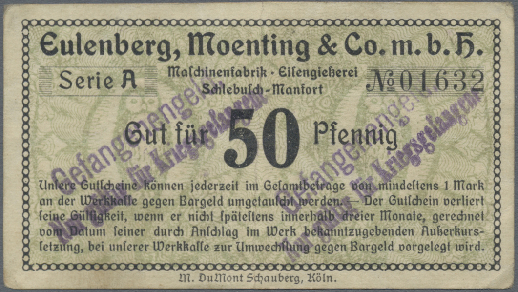 Lot 00684 - Deutschland - Konzentrations- und Kriegsgefangenenlager | Banknoten  -  Auktionshaus Christoph Gärtner GmbH & Co. KG 56th AUCTION - Day 1