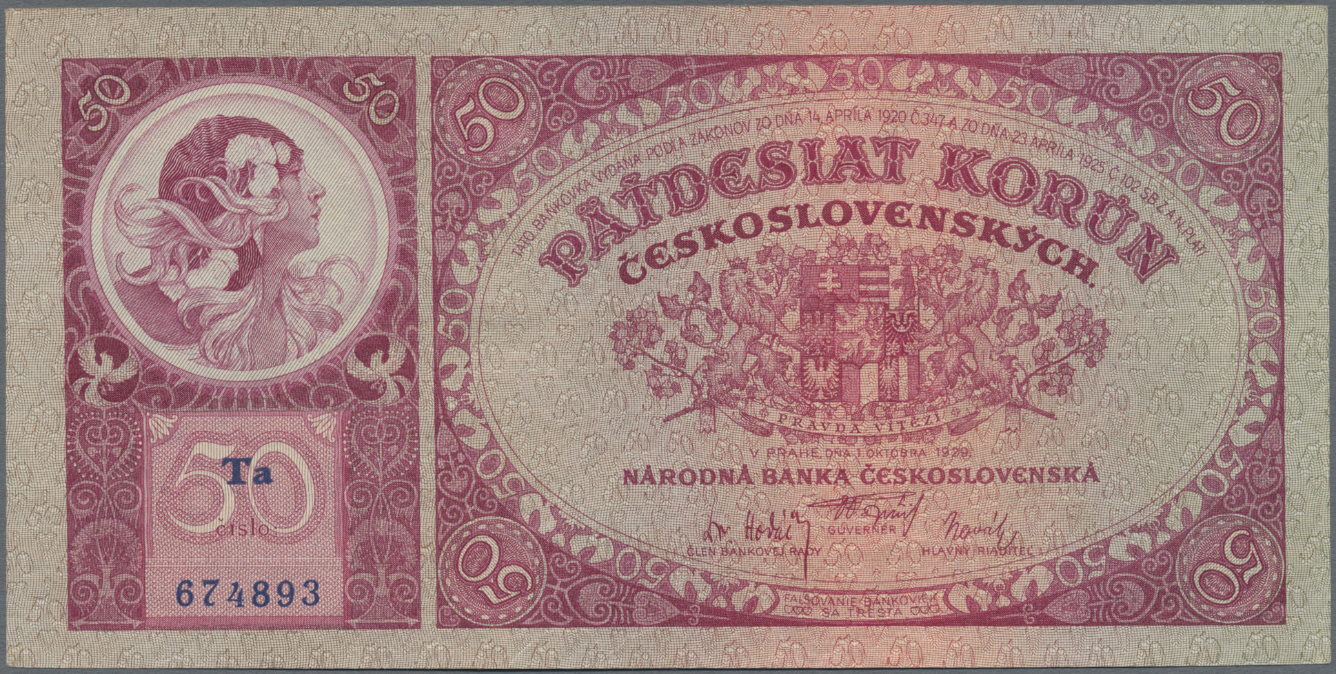 Lot 01407 - Czechoslovakia / Tschechoslowakei | Banknoten - Auktionshaus Christoph Gärtner GmbH & Co. KG Sale #45 Banknotes Worldwide Lot 01407 - Czechoslovakia / Tschechoslowakei | Banknoten - Auktionshaus Christoph Gärtner GmbH & Co. KG Sale #45 Banknotes Worldwide