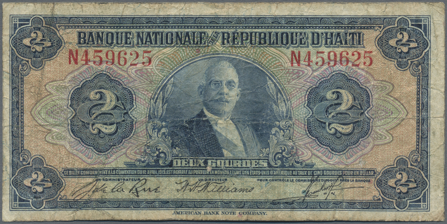Lot 01763 - Haiti | Banknoten - Auktionshaus Christoph Gärtner GmbH & Co. KG Sale #45 Banknotes Worldwide Lot 01763 - Haiti | Banknoten - Auktionshaus Christoph Gärtner GmbH & Co. KG Sale #45 Banknotes Worldwide