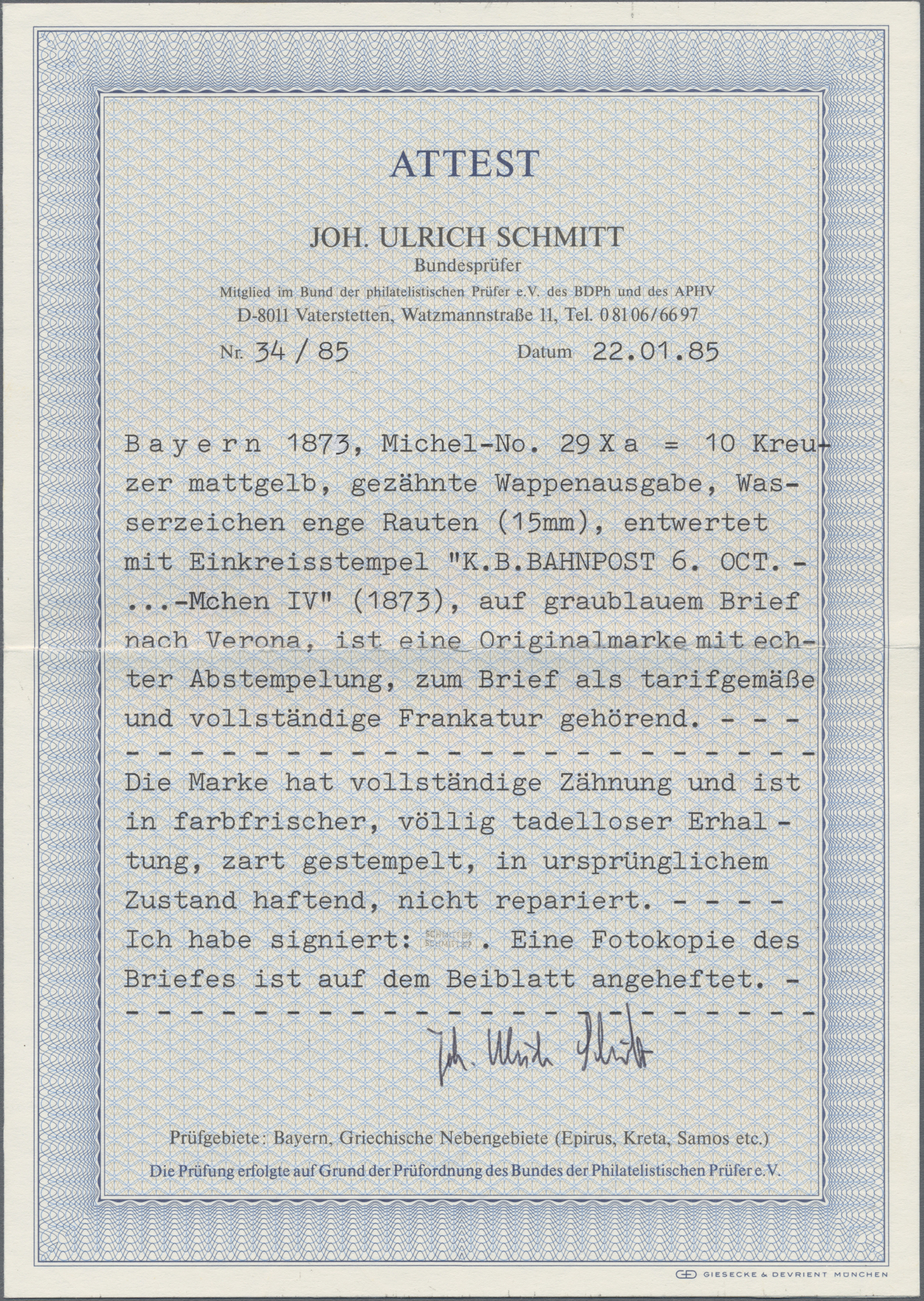 Lot 08099 - Bayern - Marken und Briefe  -  Auktionshaus Christoph Gärtner GmbH & Co. KG 52nd Auction - Day 4