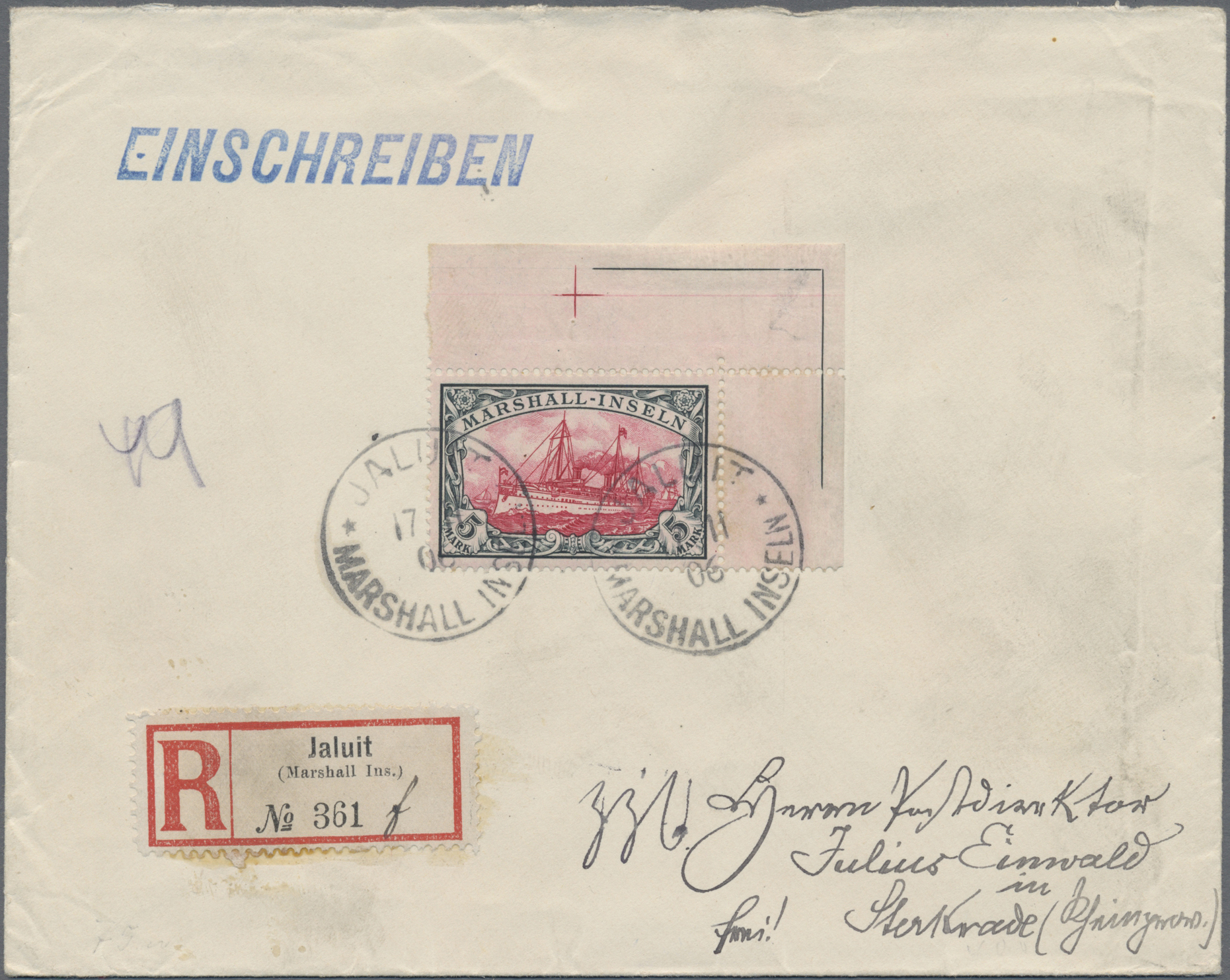 Lot 05673 - Deutsche Kolonien - Marshall-Inseln  -  Auktionshaus Christoph Gärtner GmbH & Co. KG 58th AUCTION - Day 2