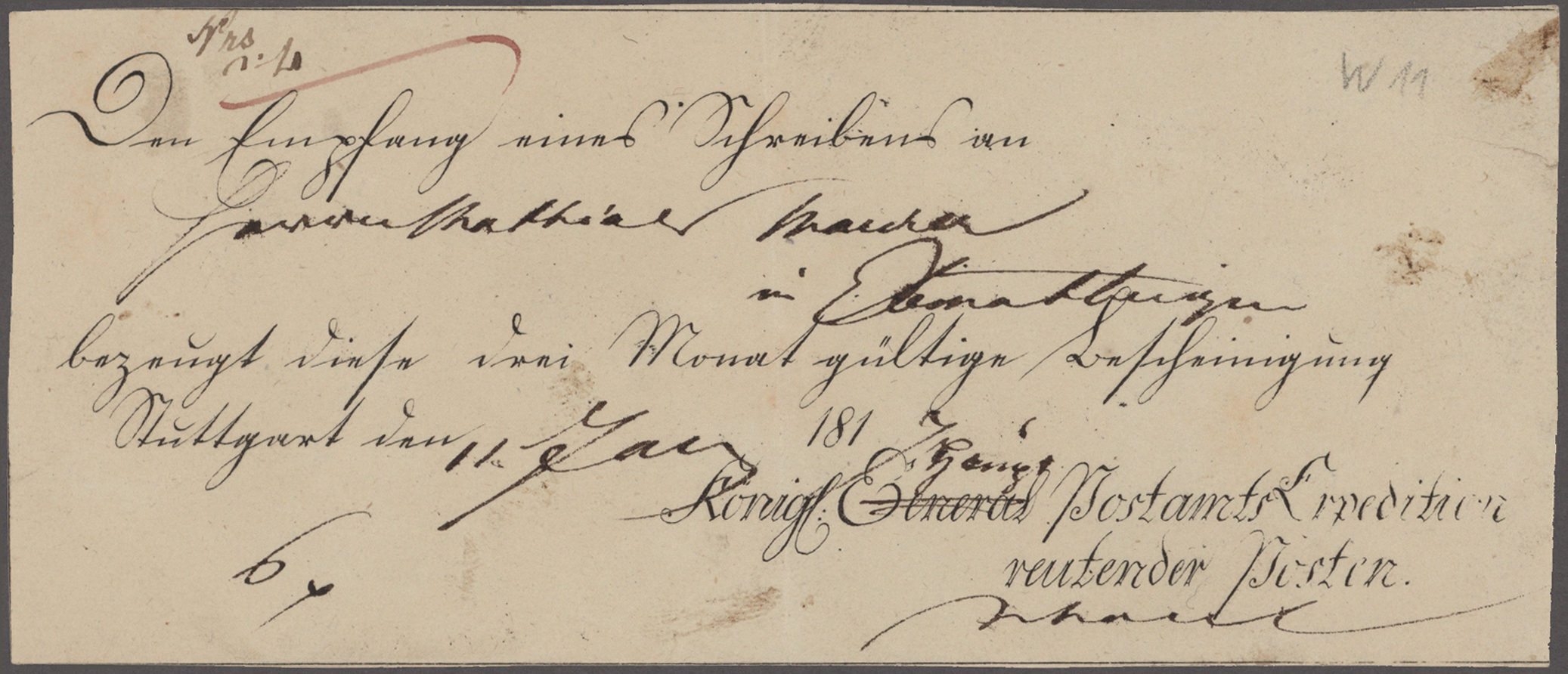 Lot 10395 - Württemberg - Postscheine  -  Auktionshaus Christoph Gärtner GmbH & Co. KG 57th AUCTION - Day 5