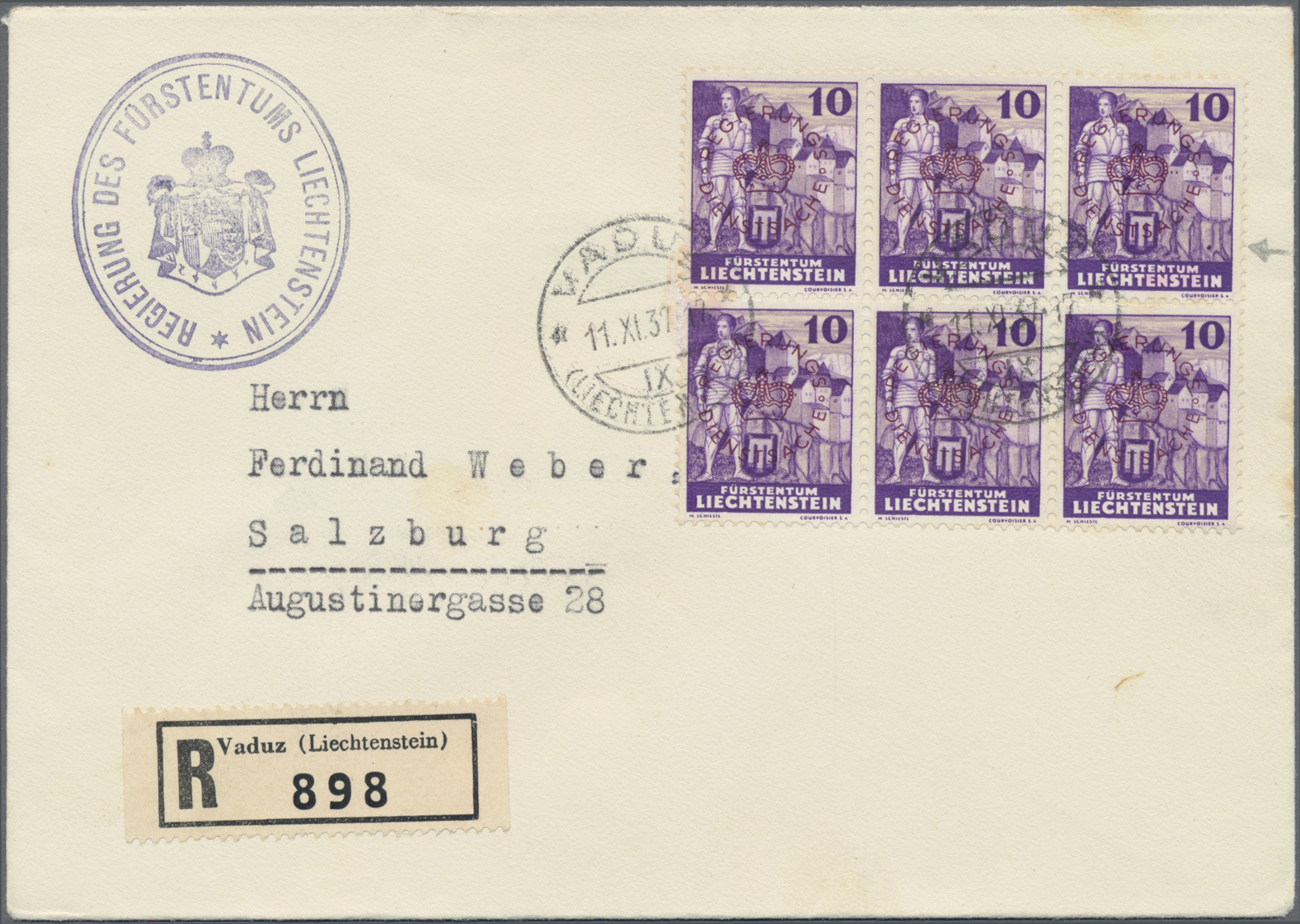 Lot 03063 - liechtenstein - dienstmarken  -  Auktionshaus Christoph Gärtner GmbH & Co. KG 58th AUCTION - Day 2