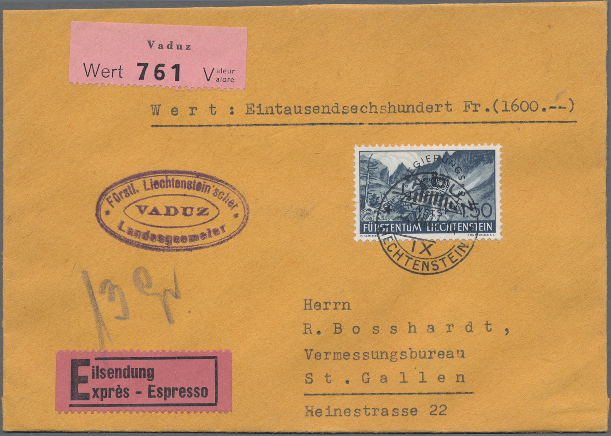 Lot 03064 - liechtenstein - dienstmarken  -  Auktionshaus Christoph Gärtner GmbH & Co. KG 58th AUCTION - Day 2