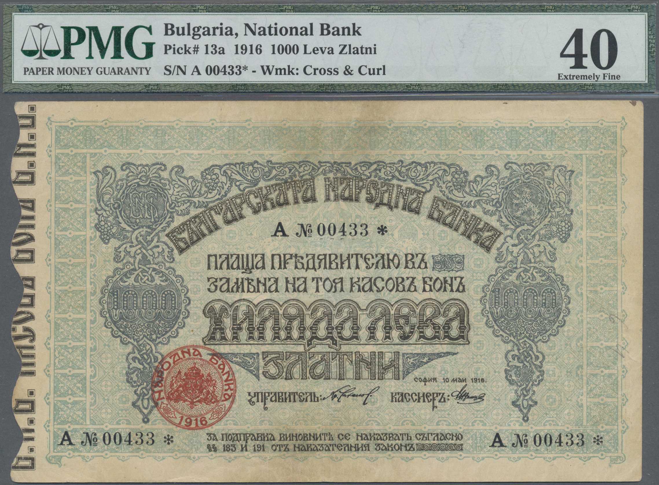 Lot 01230 - Bulgaria / Bulgarien | Banknoten  -  Auktionshaus Christoph Gärtner GmbH & Co. KG Sale #45 Banknotes Worldwide