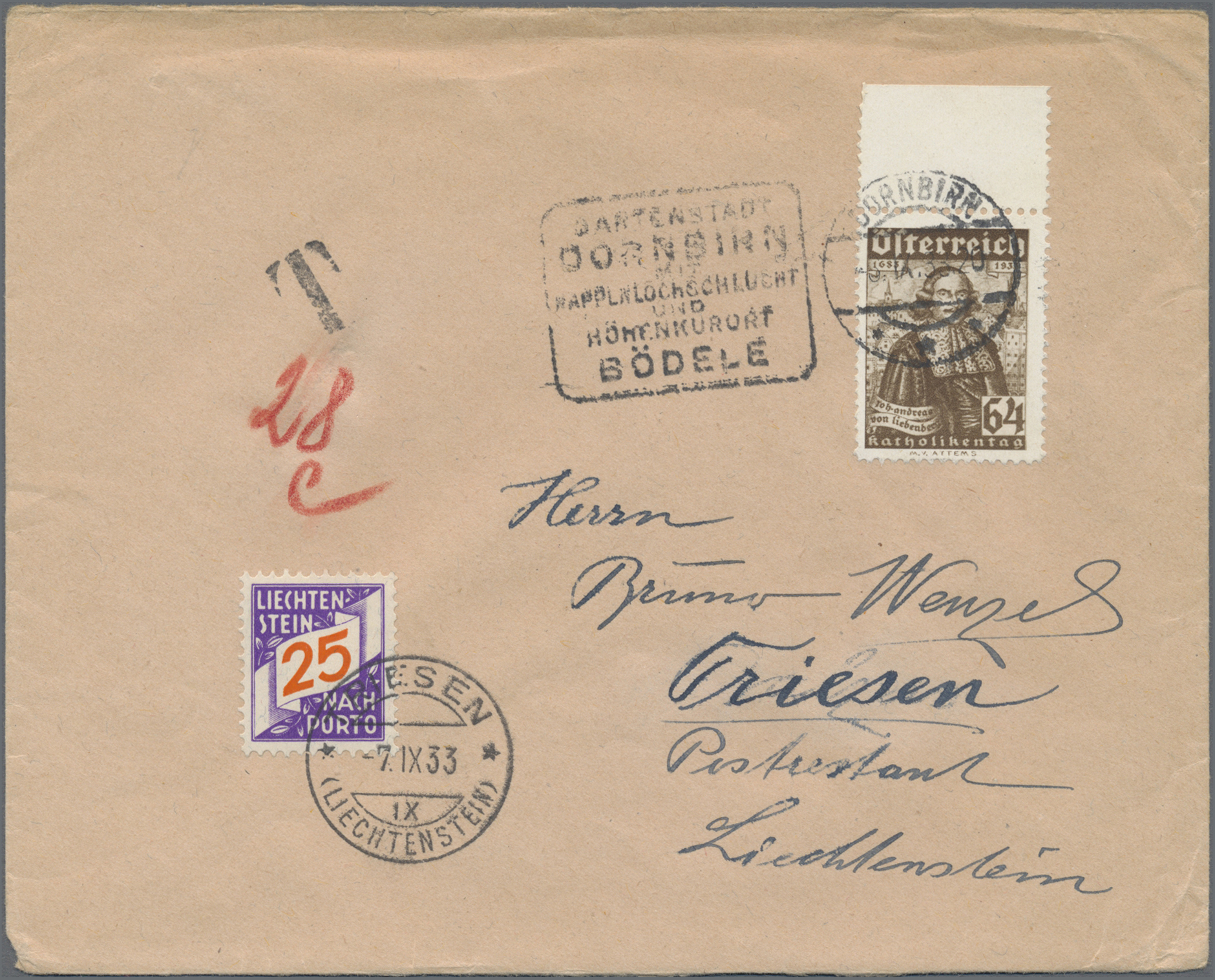 Lot 03070 - liechtenstein - portomarken  -  Auktionshaus Christoph Gärtner GmbH & Co. KG 58th AUCTION - Day 2