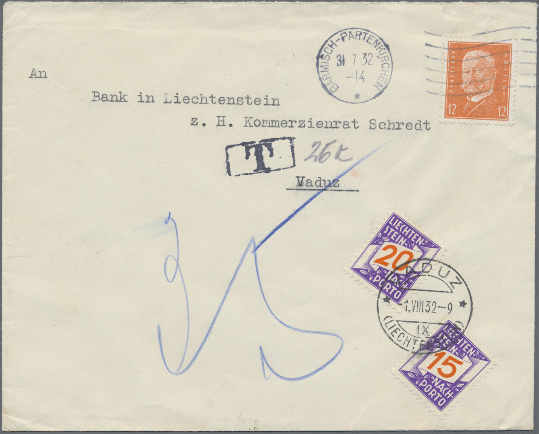Lot 03071 - liechtenstein - portomarken  -  Auktionshaus Christoph Gärtner GmbH & Co. KG 58th AUCTION - Day 2