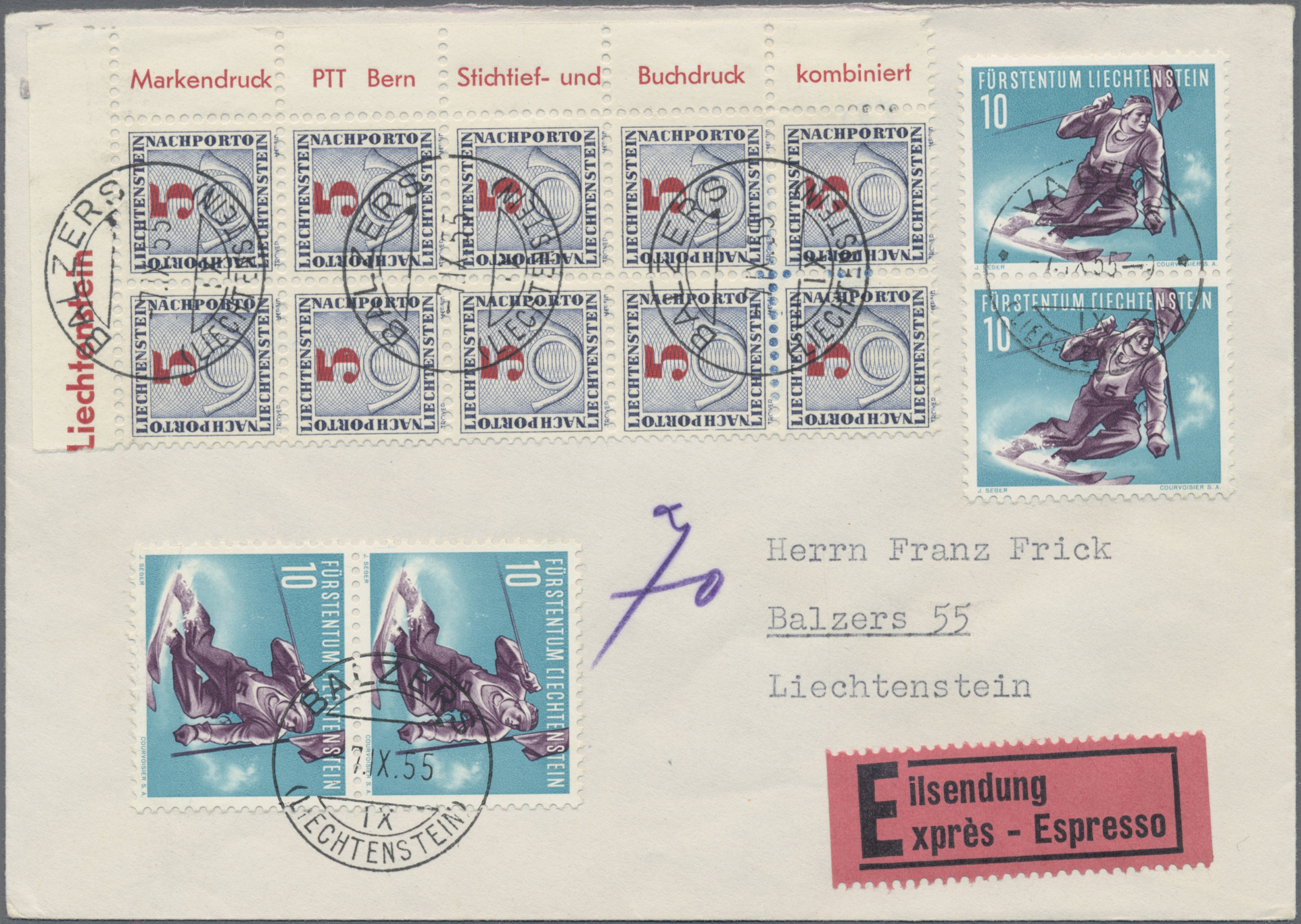 Lot 03078 - liechtenstein - portomarken  -  Auktionshaus Christoph Gärtner GmbH & Co. KG 58th AUCTION - Day 2