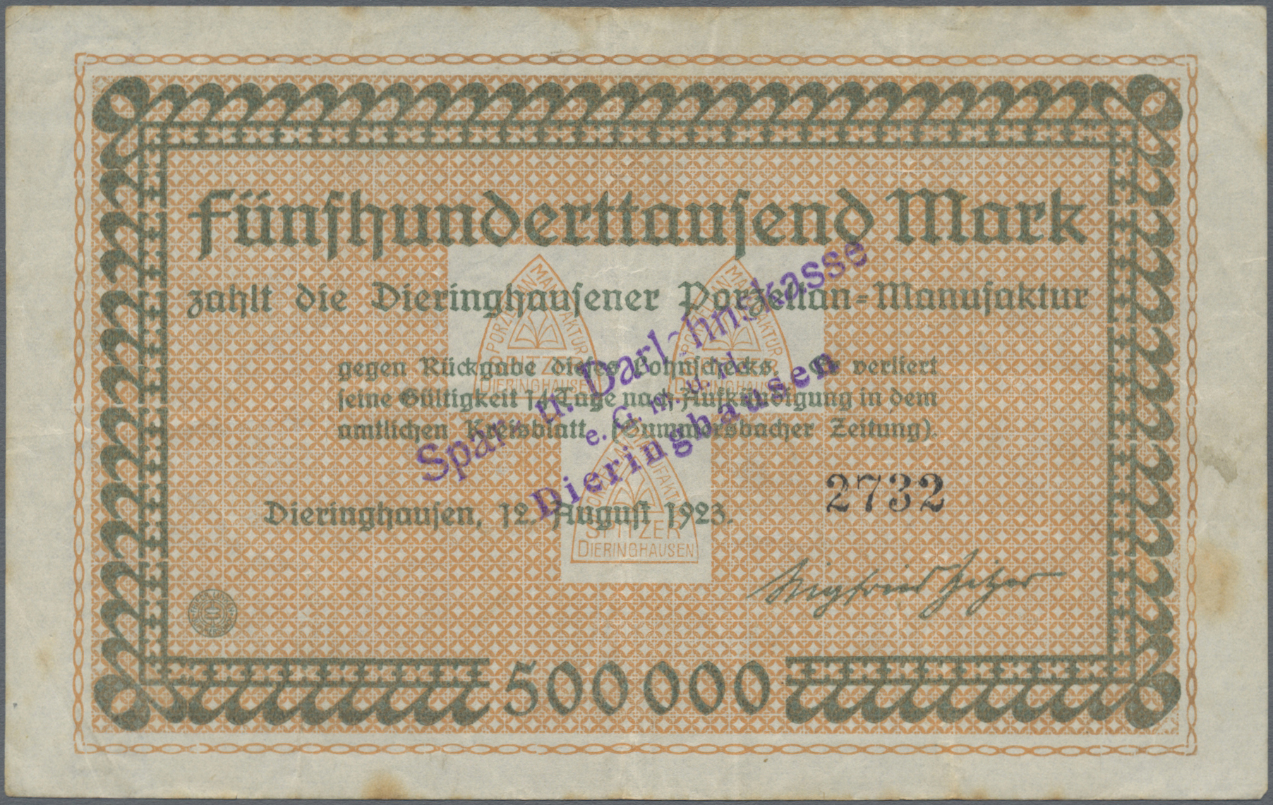 Lot 00743 - Deutschland - Notgeld - Rheinland | Banknoten  -  Auktionshaus Christoph Gärtner GmbH & Co. KG 56th AUCTION - Day 1